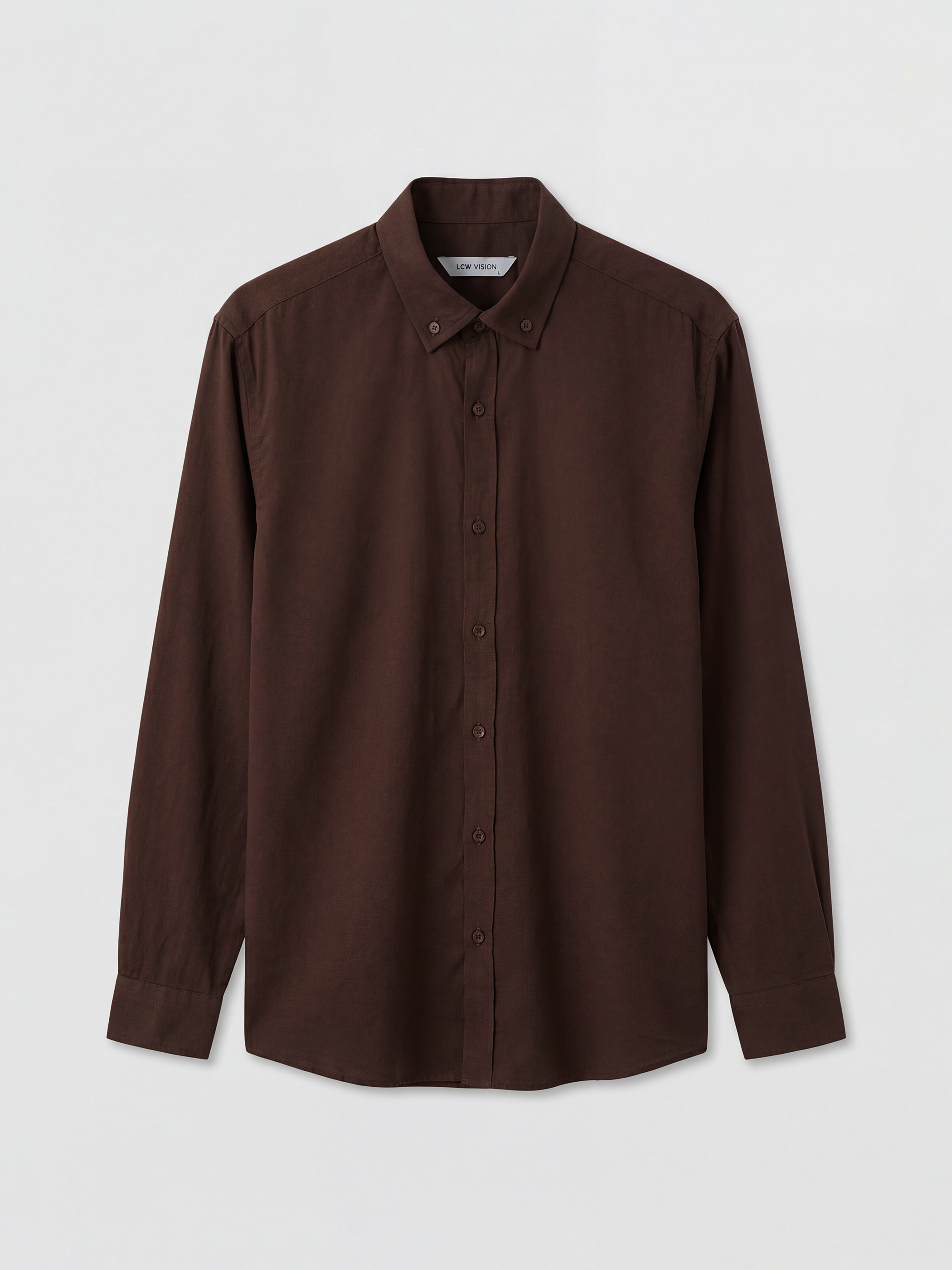 LCW Vision Man BROWN Shirt - W5O576Z8-DJ7