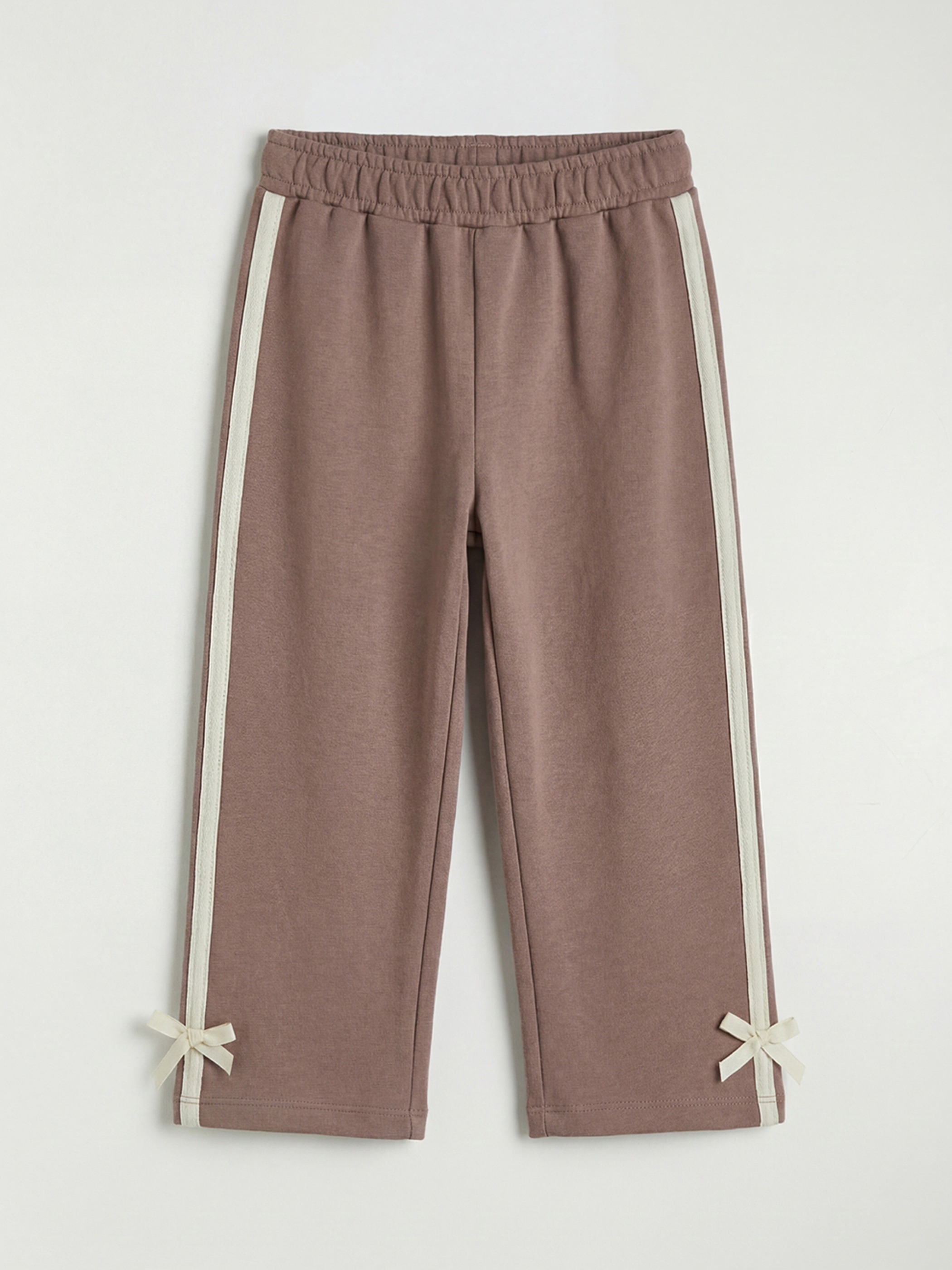 Ekru Baskılı Kız Bebek Sweatshirt ve Eşofman Altı-3