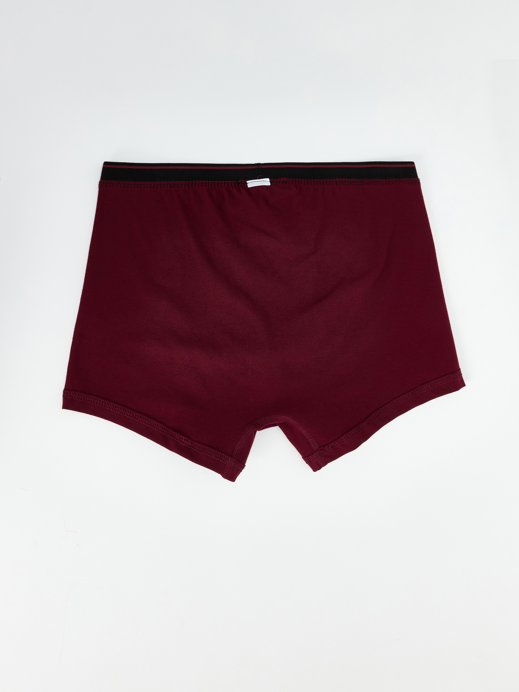 Bordo Pamuk Esnek Erkek Boxer-1