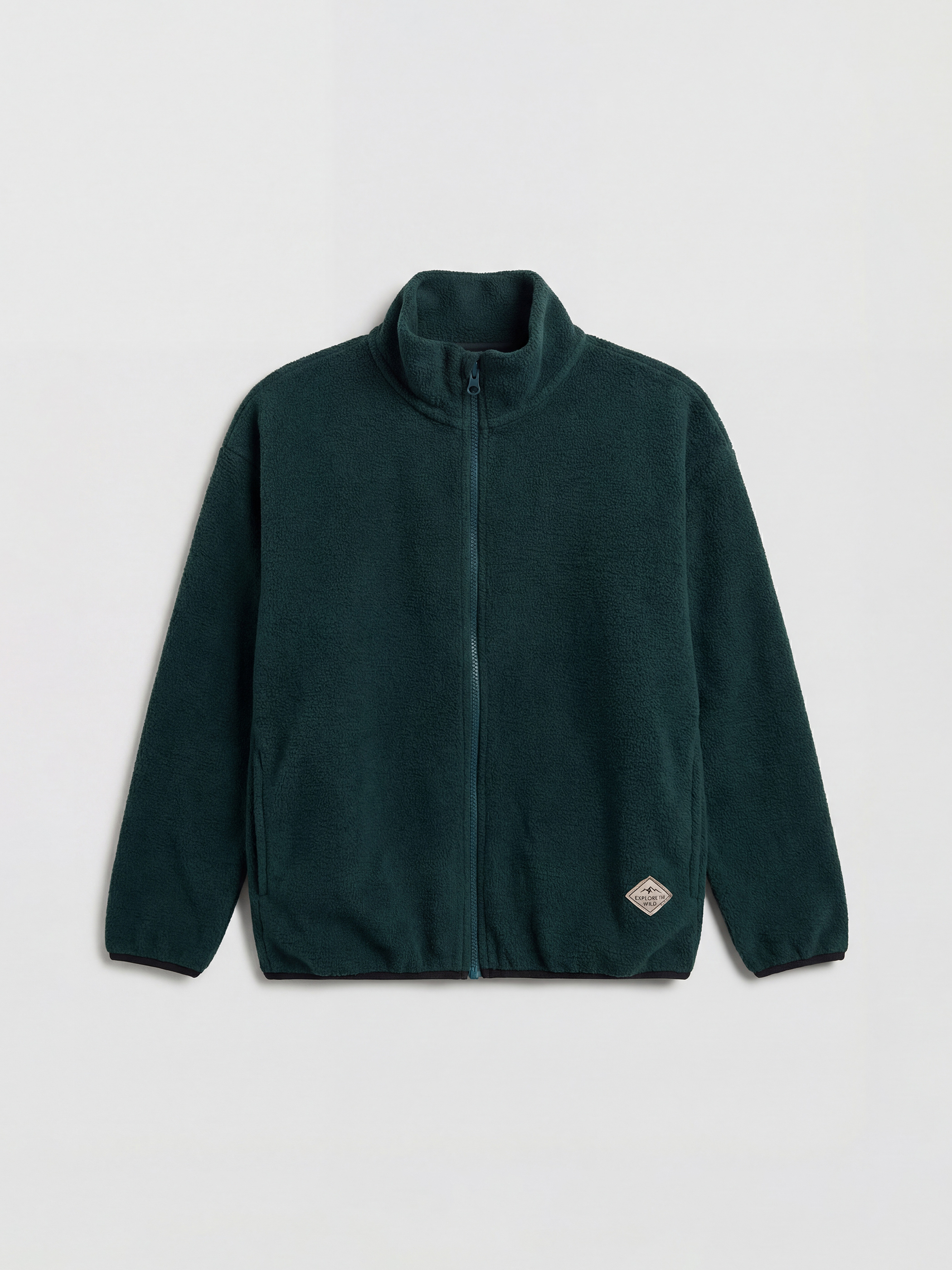 LCW Kids Boy GREEN Zip-Up Sweatshirt - W5ON25Z4-HKE