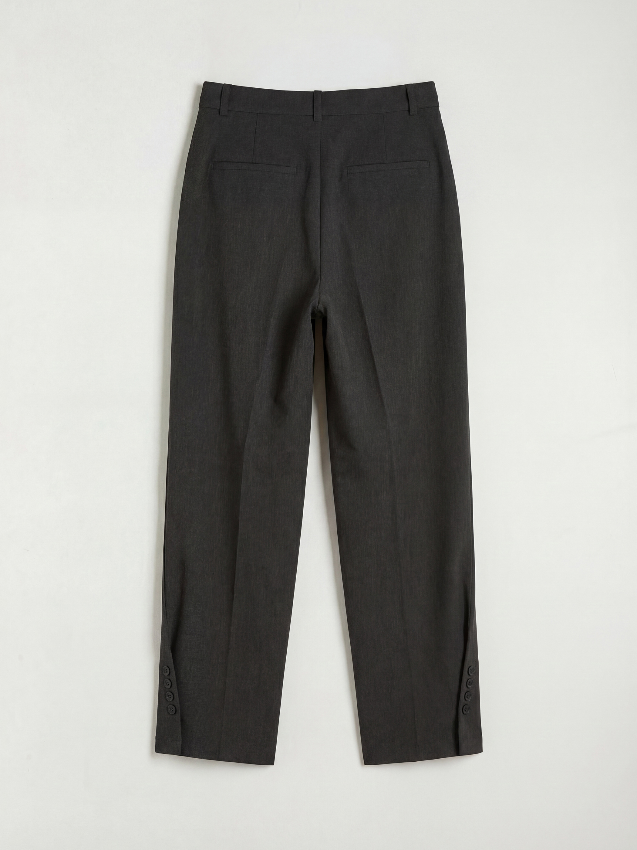 Antrasit Yüksek Bel Havuç Kesim Kadın Pantolon-5