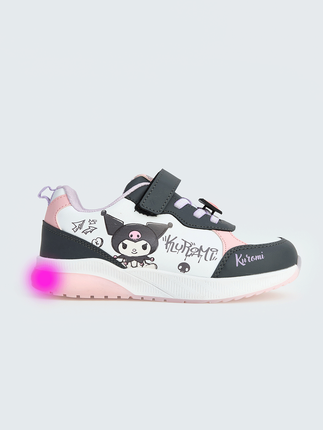 LCW STEPS Kuromi Baskılı Işıklı Kız Çocuk Spor Ayakkabı