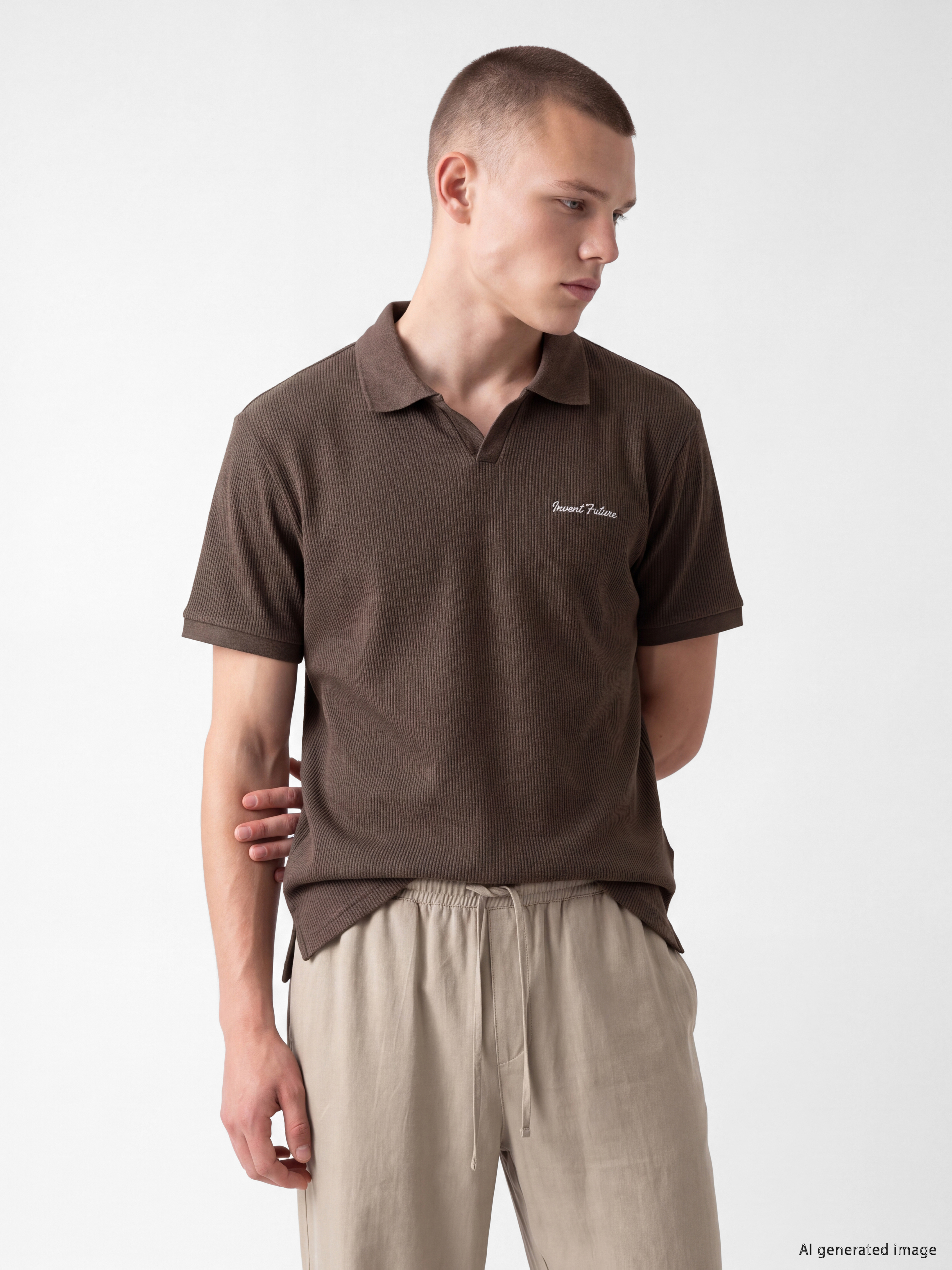XSIDE Polo Kragna Vezeni Muška Majica