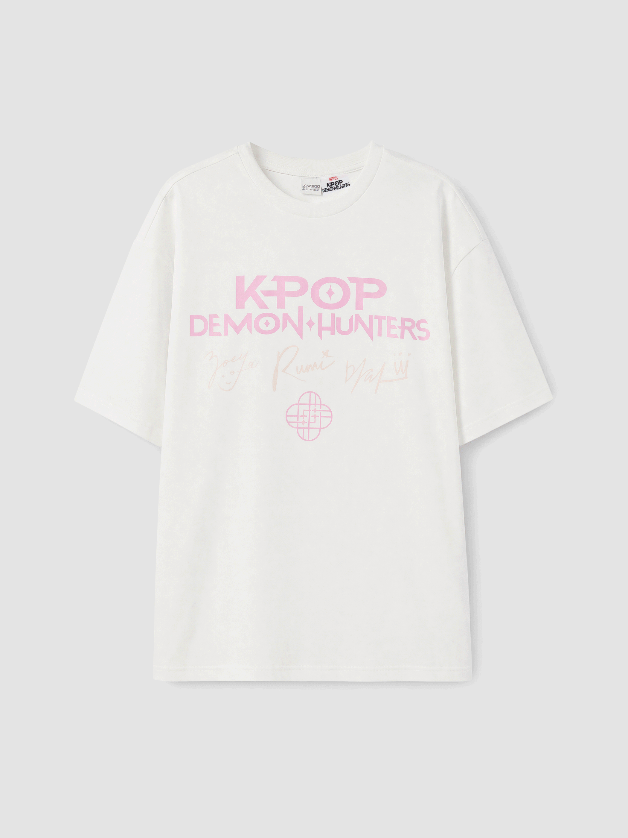 LCW Kids K-Pop Demon Hunters Baskılı Kız Çocuk Tişört