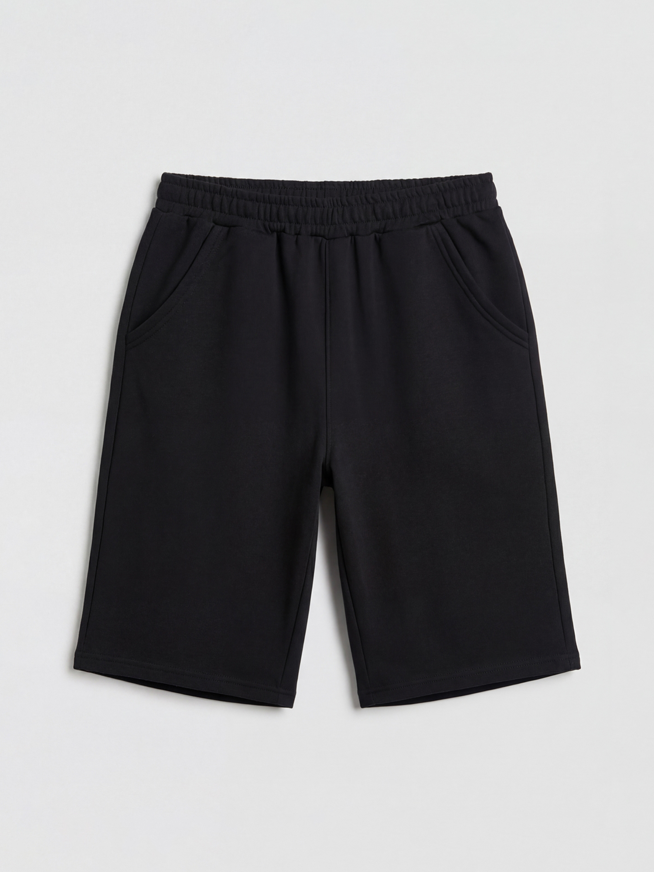 Elastic Waist Basic Boys' Roller Shorts-1