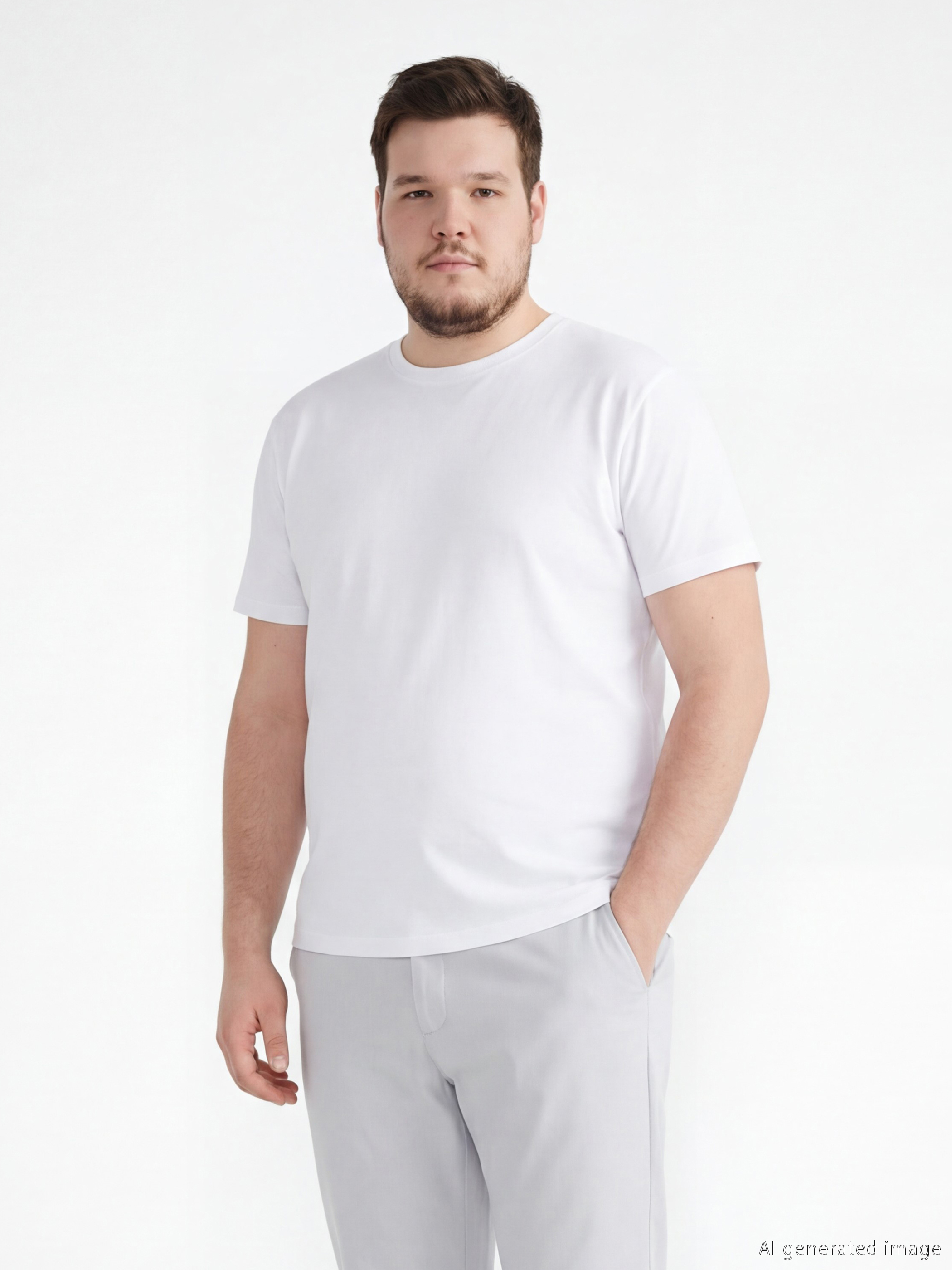 Crew Neck Jersey Men's T-shirt-4