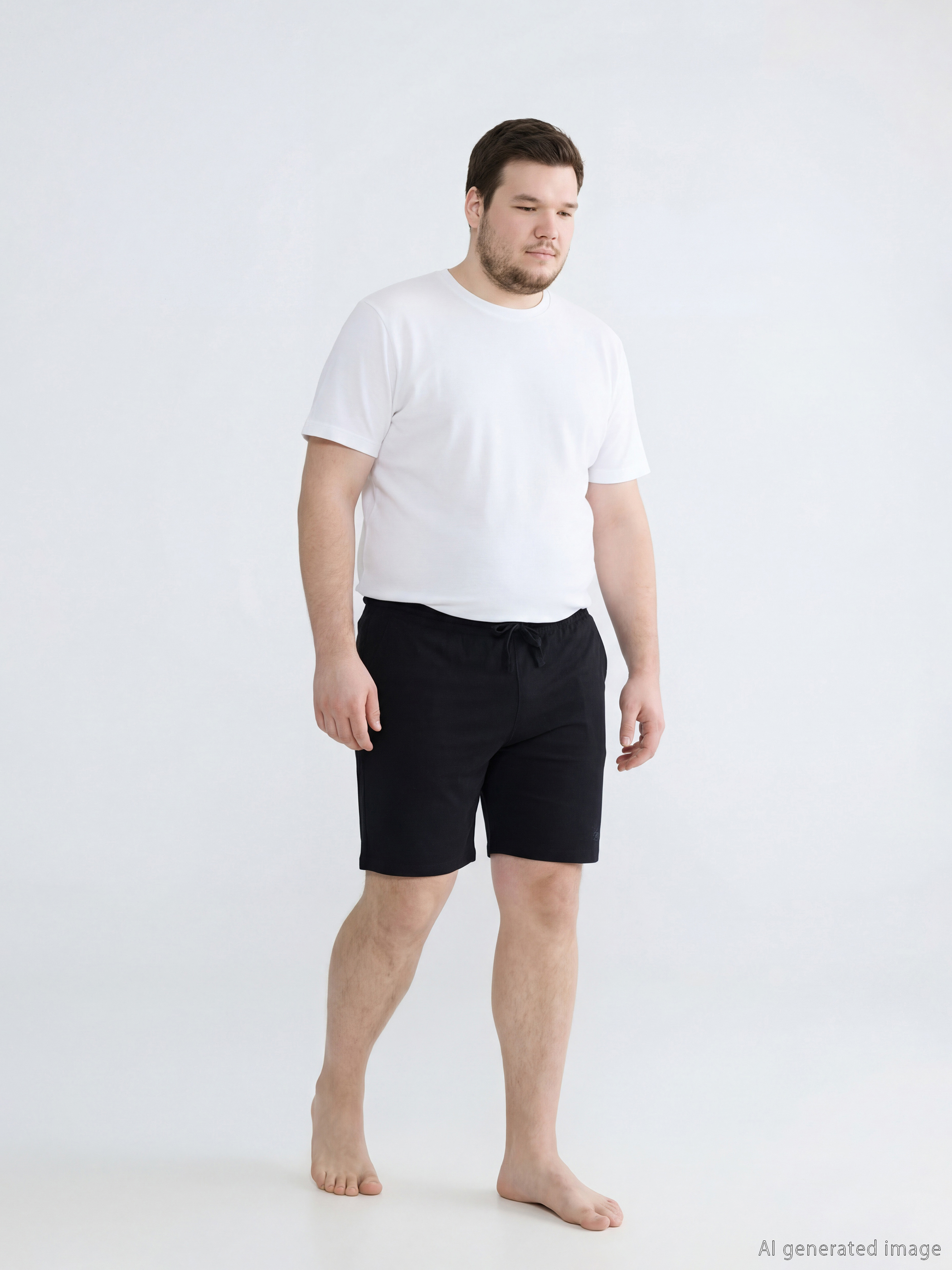 Slim Fit Men's Pyjama Bottoms Shorts-1