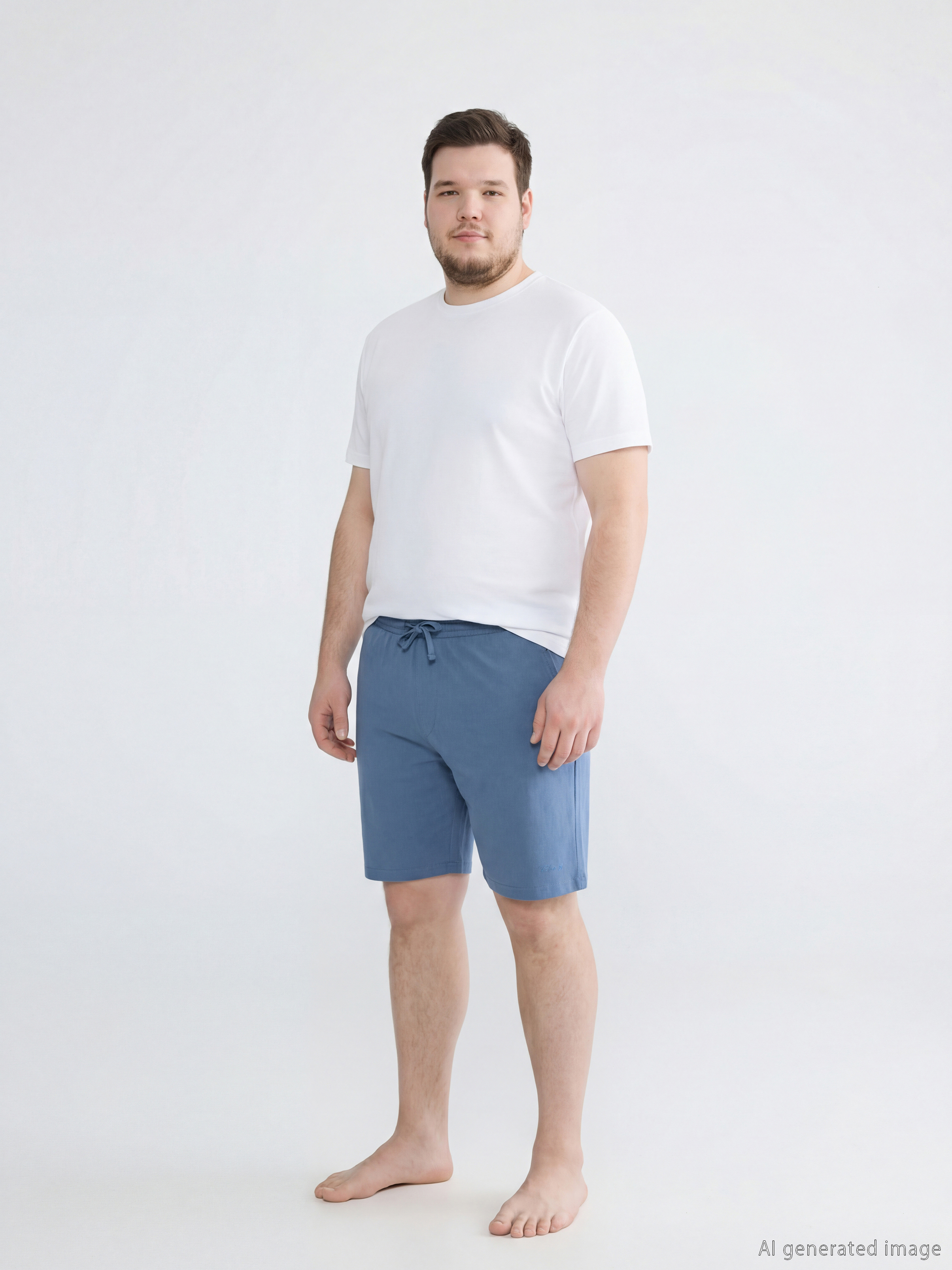 Slim Fit Men's Pyjama Bottoms Shorts-1