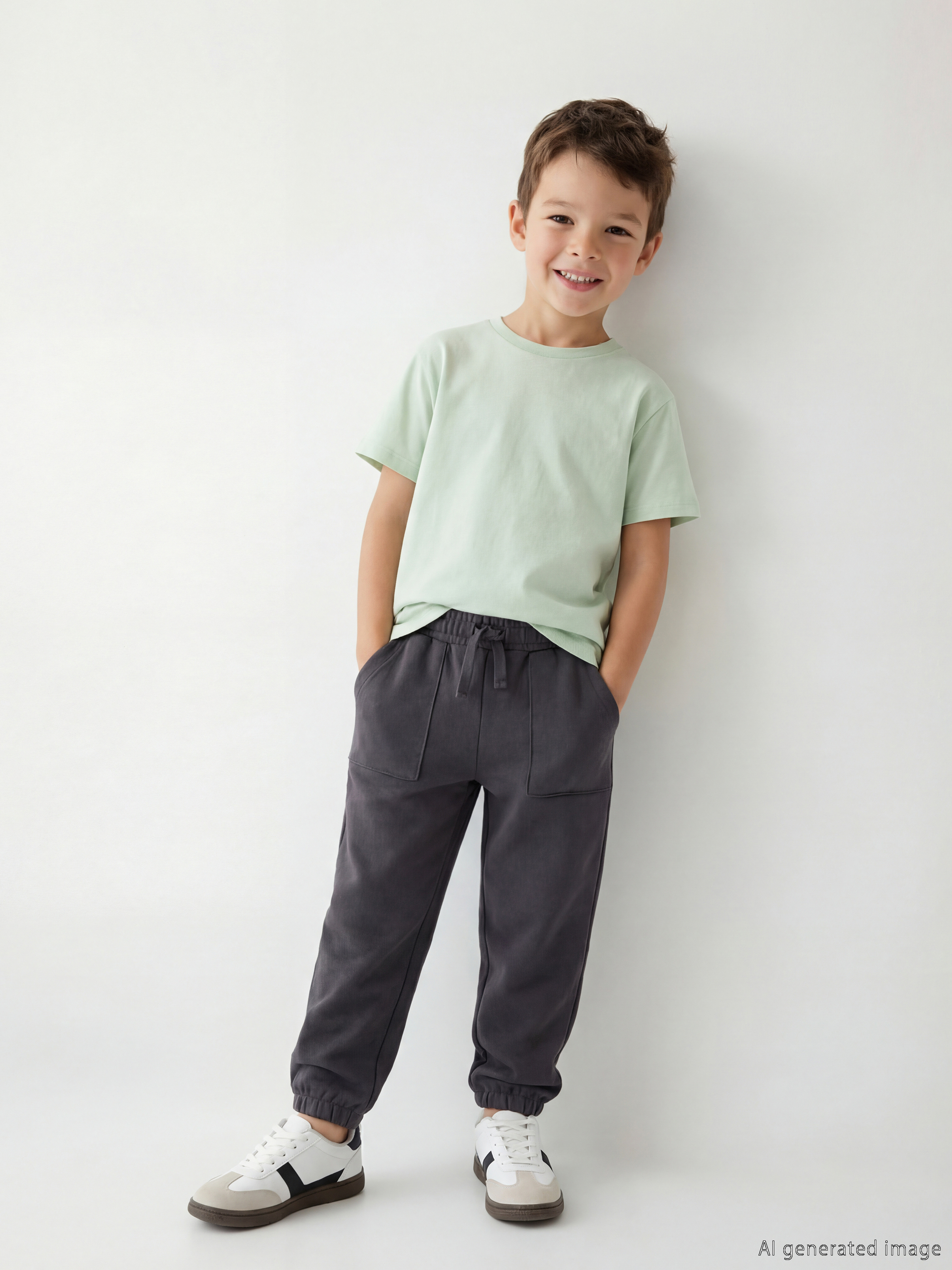 LCW Kids Elastic Waist Boys' Cargo Sweatpants