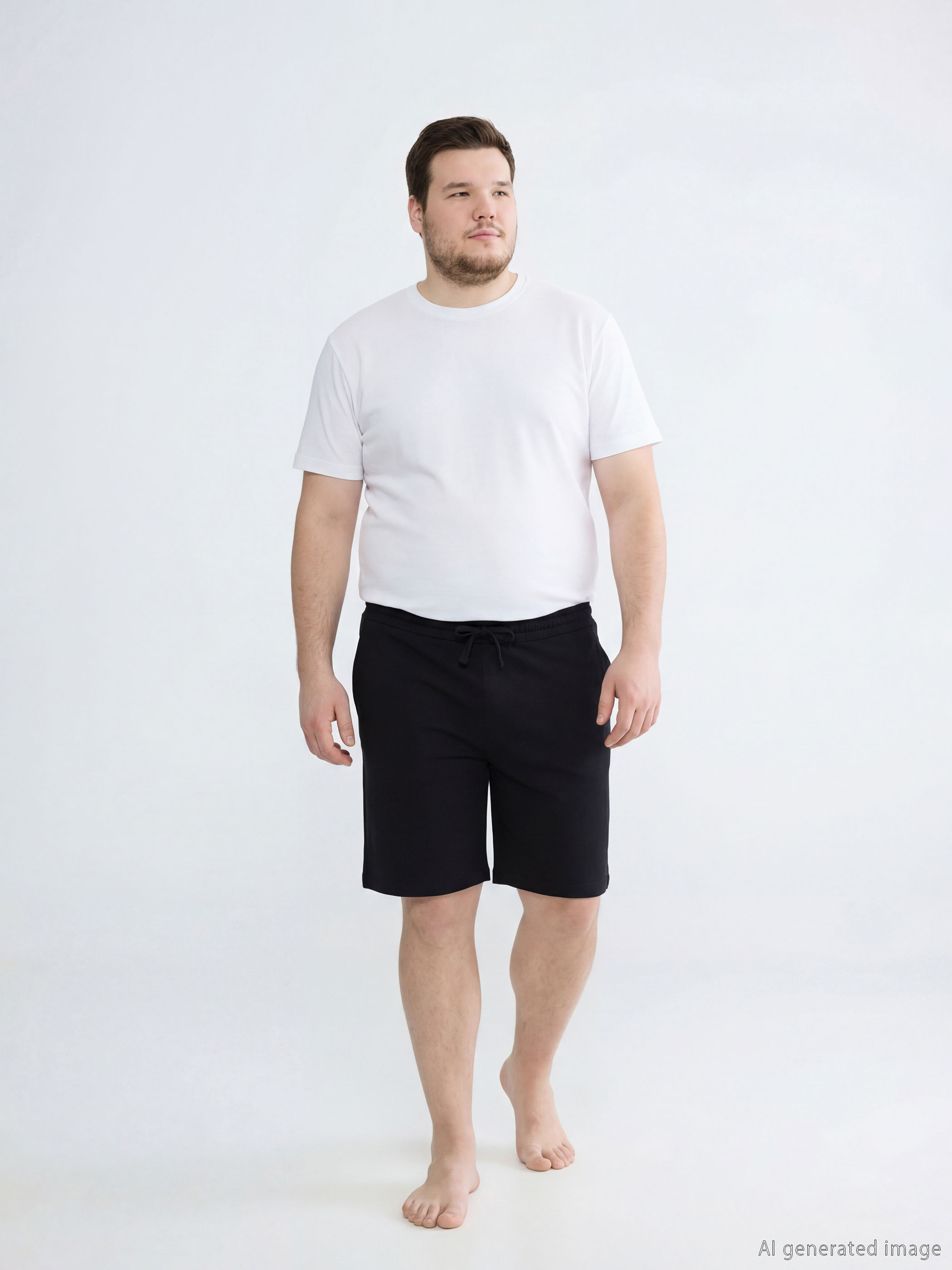 Slim Fit Men's Pyjama Bottoms Shorts-1
