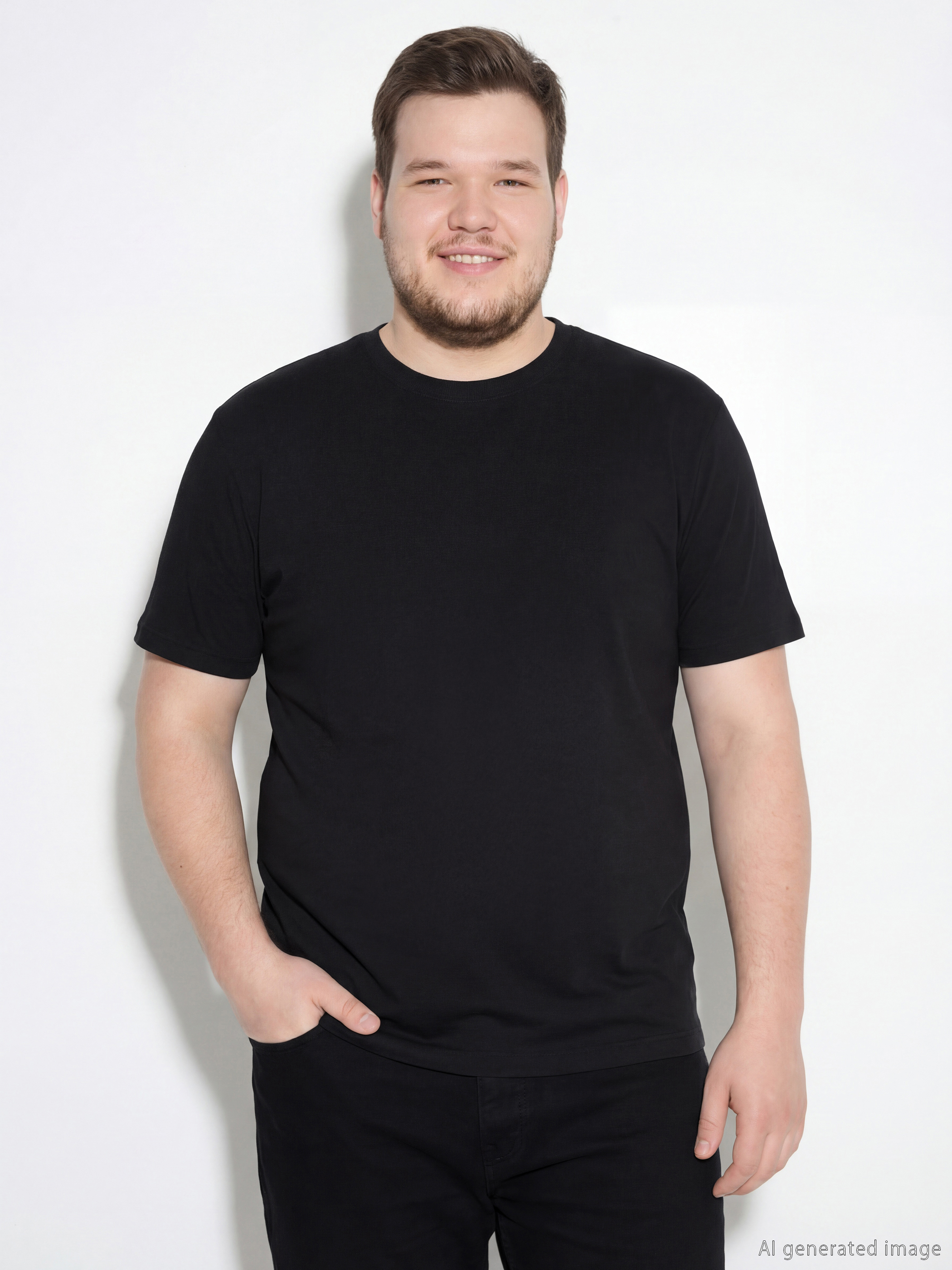 T-shirt Me Jakë Të Rrumbullakët, Me Mëngë Të Shkurtra Për Burra-4