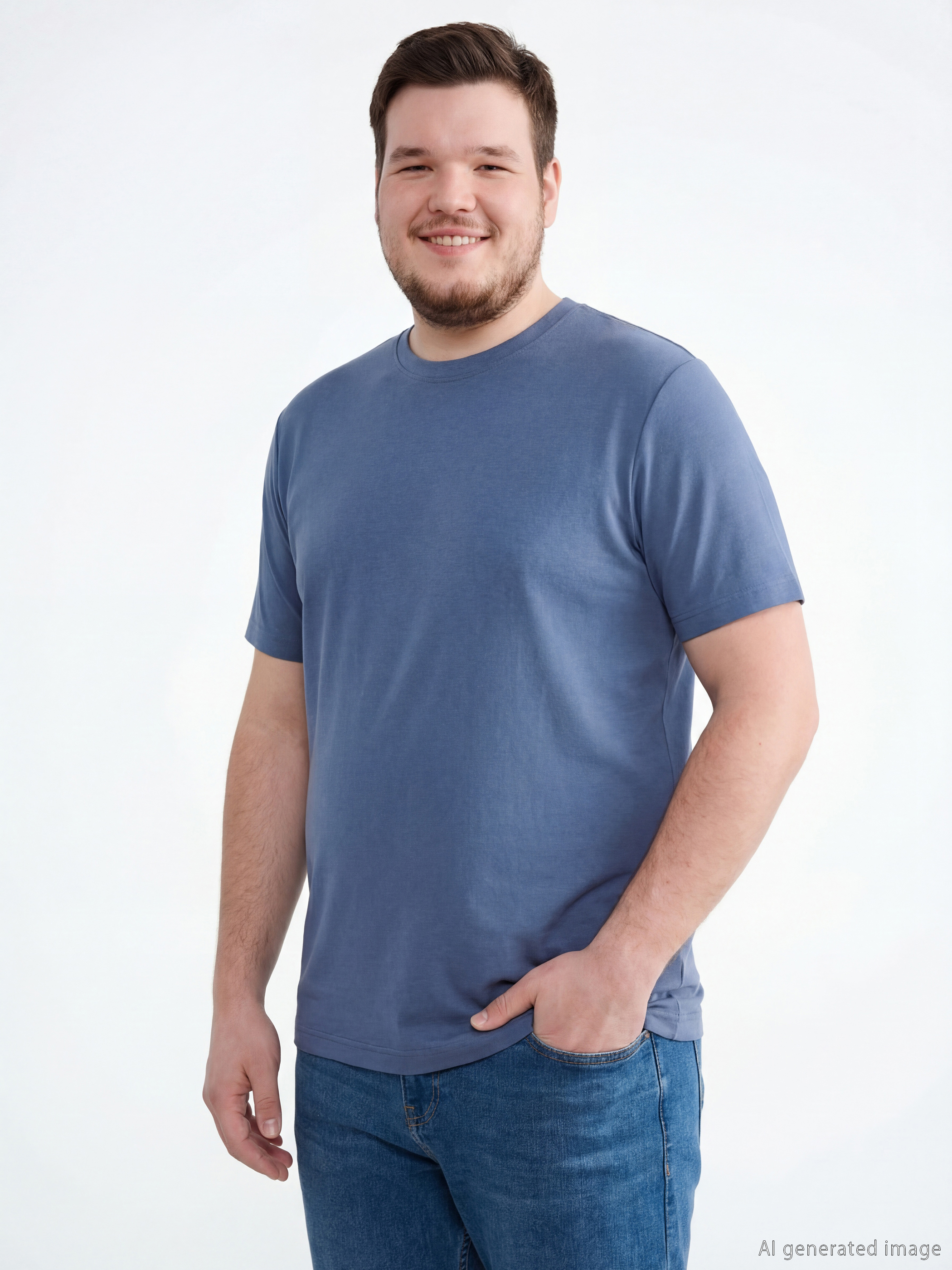 Crew Neck Short Sleeve Men's T-shirt-4