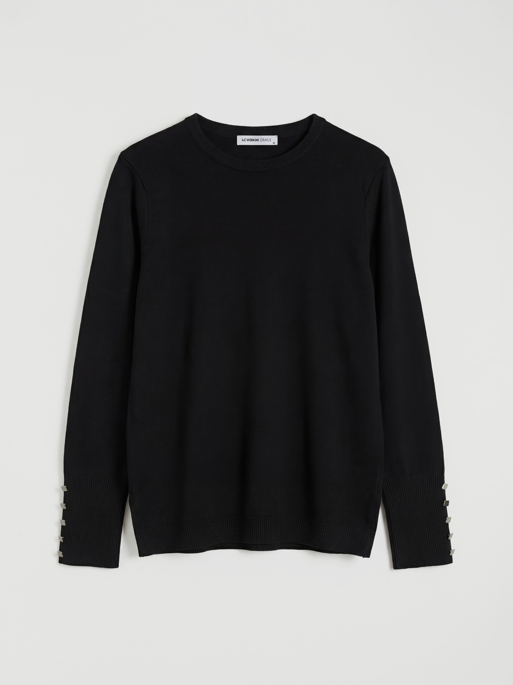 Crew Neck Women's Knitwear Sweater-4