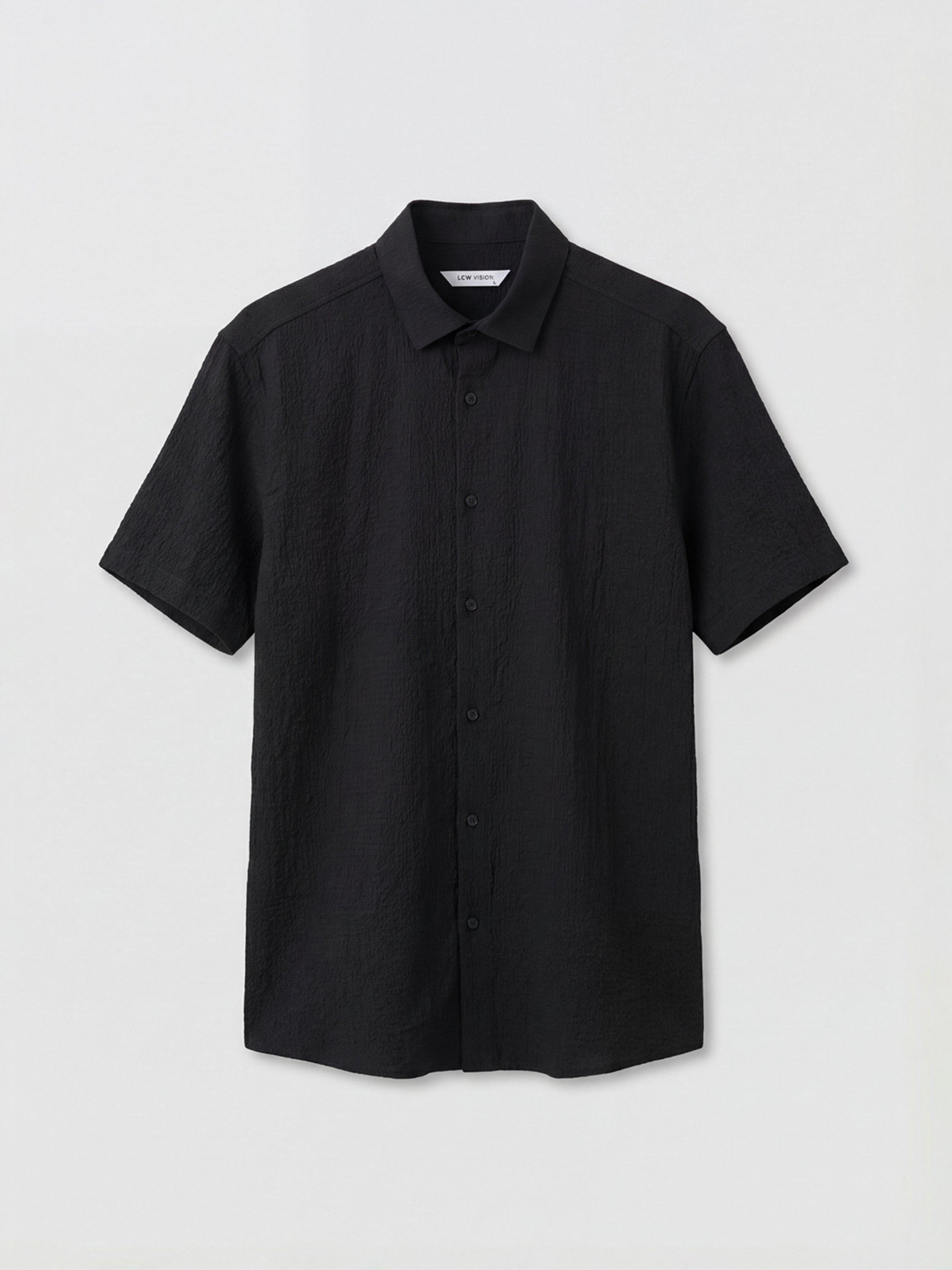 Men's Regular Fit Short Sleeve Shirt-5