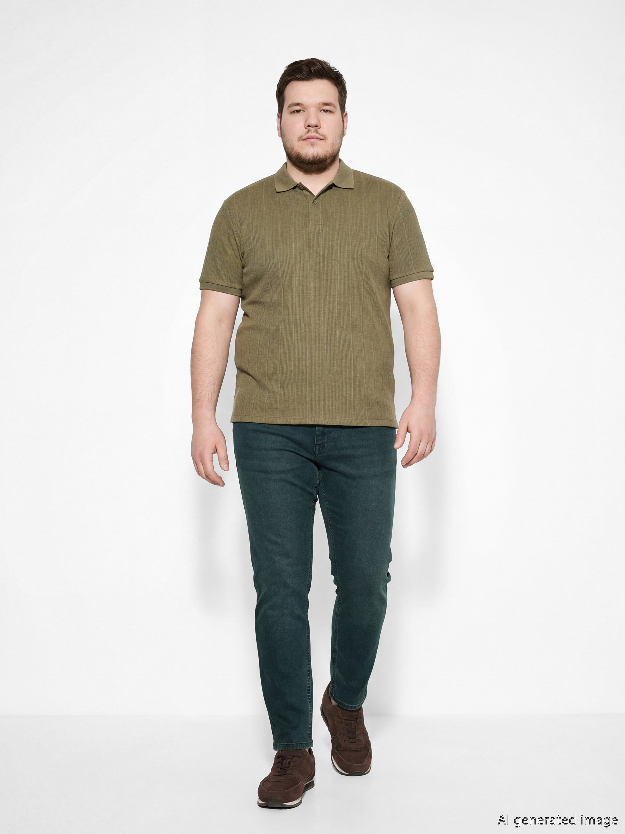 Yeşil 750 Slim Fit Erkek Jean Pantolon-1