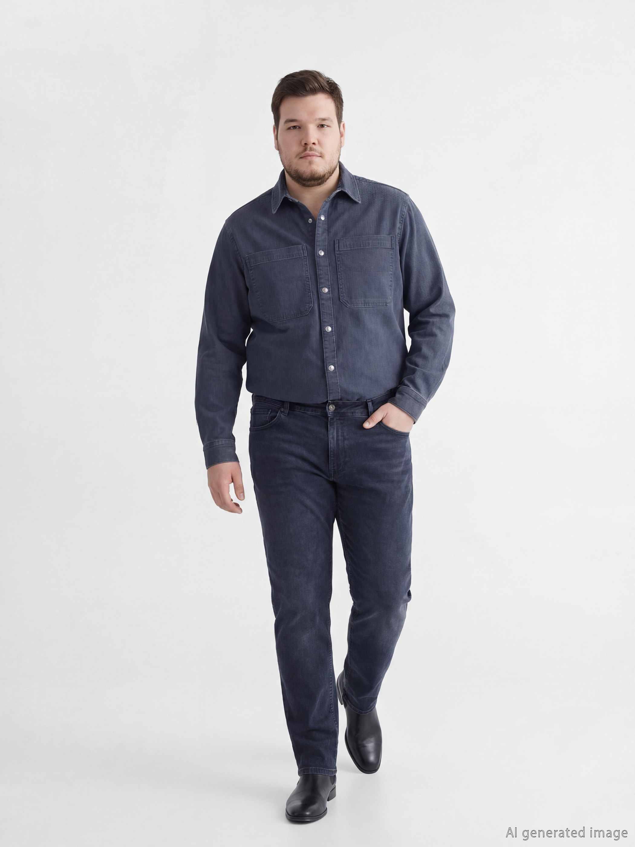 Antrasit 779 Regular Fit Erkek Jean Pantolon-1