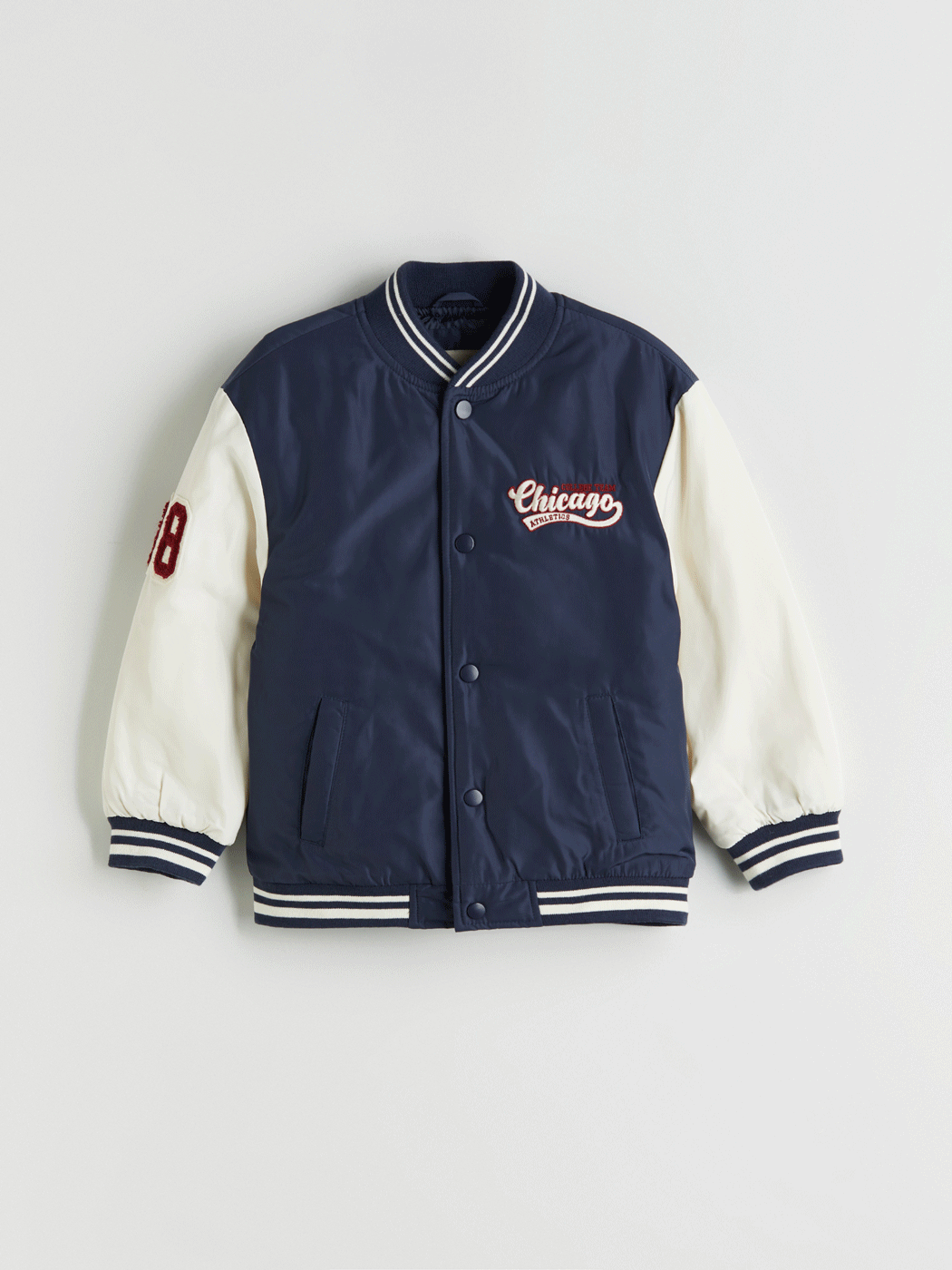 LCW Kids Chicago Nakışlı Erkek Çocuk Kolej Mont - S60175Z1-HNG