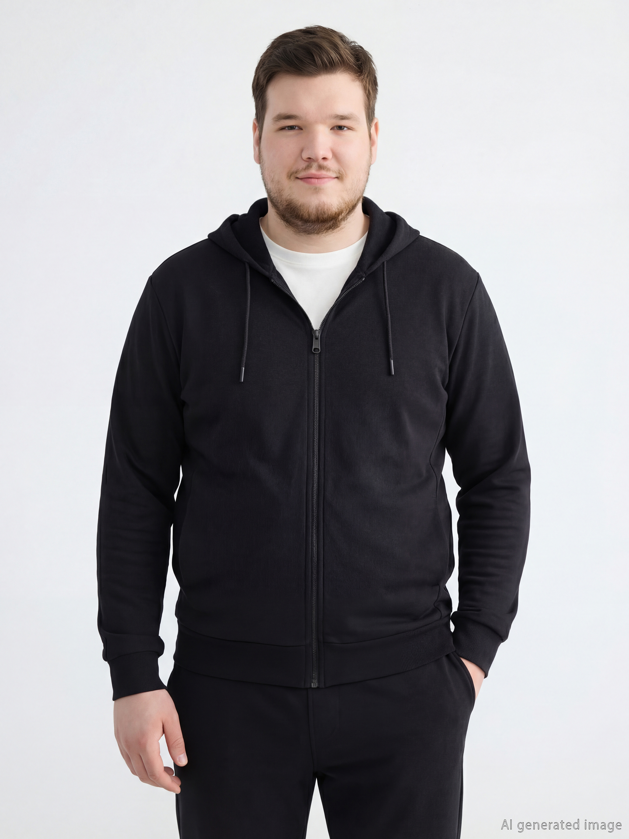 LCWAIKIKI Basic Kapüşonlu Erkek Fermuarlı Sweatshirt - S60369Z8-CVL