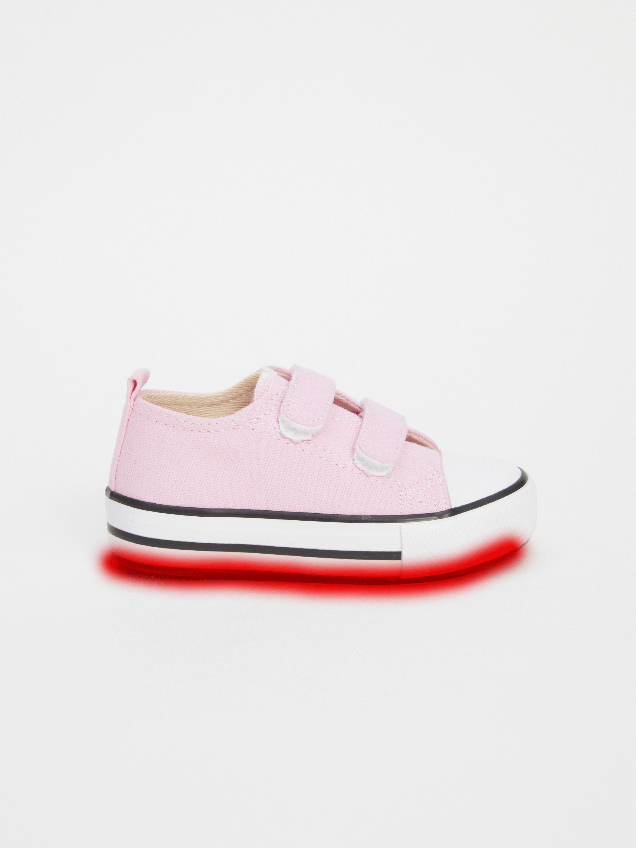 Pembe Tabanı Işıklı Kız Bebek Spor Ayakkabı