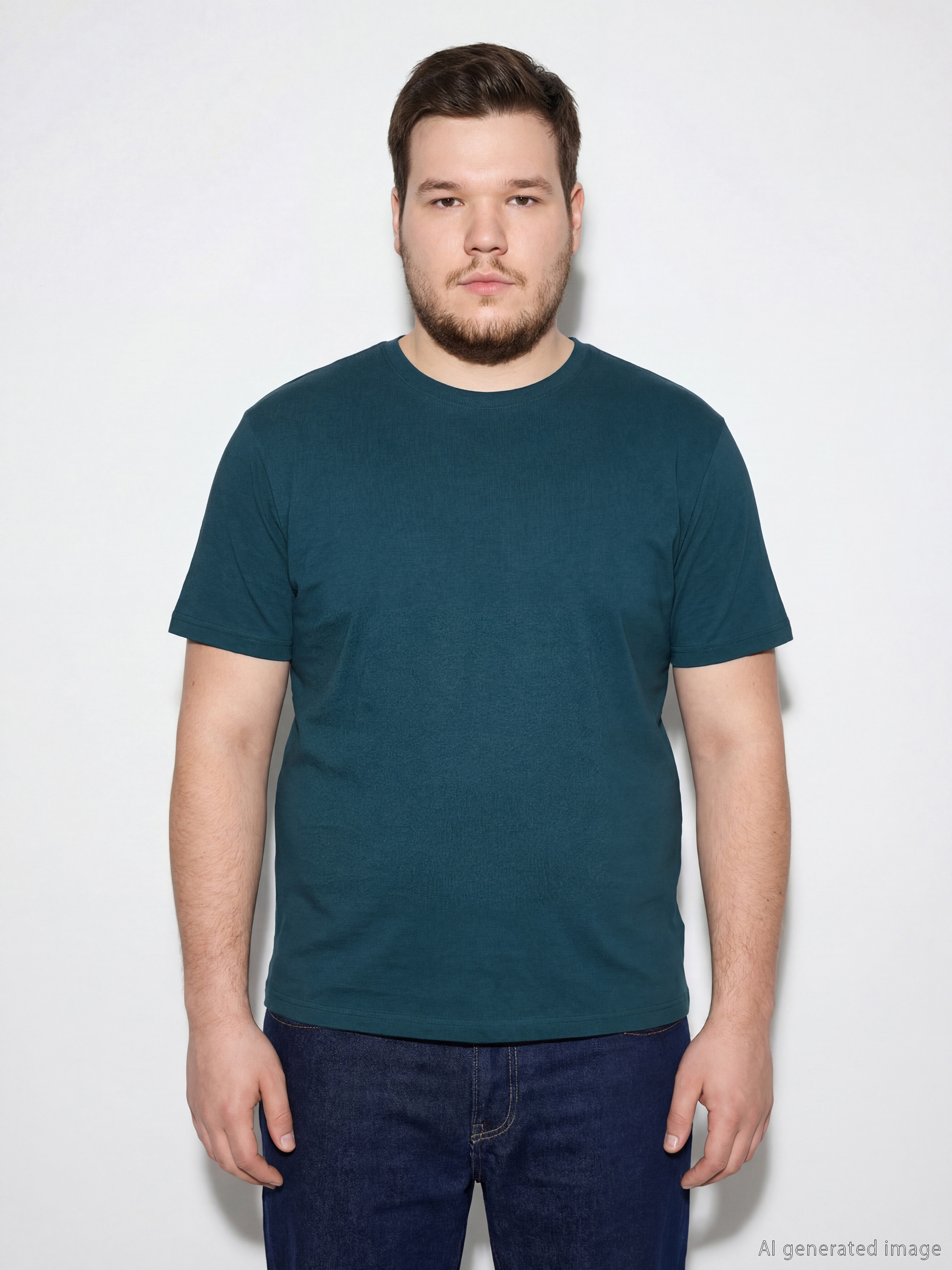 LCWAIKIKI Classic Bisiklet Yaka Penye Erkek Tişört - S60418Z8-QT0