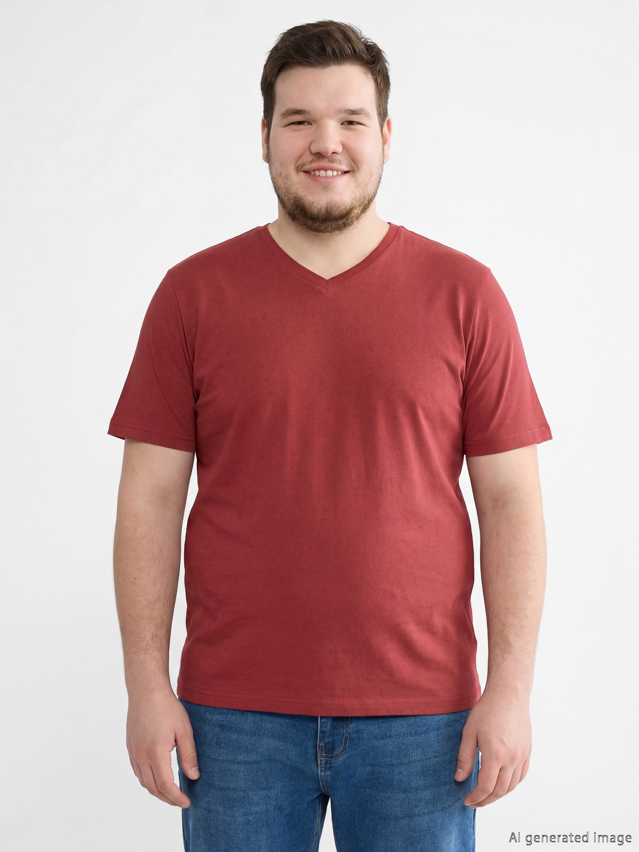 LCWAIKIKI Classic V Yaka Penye Erkek Tişört - S60419Z8-2BE