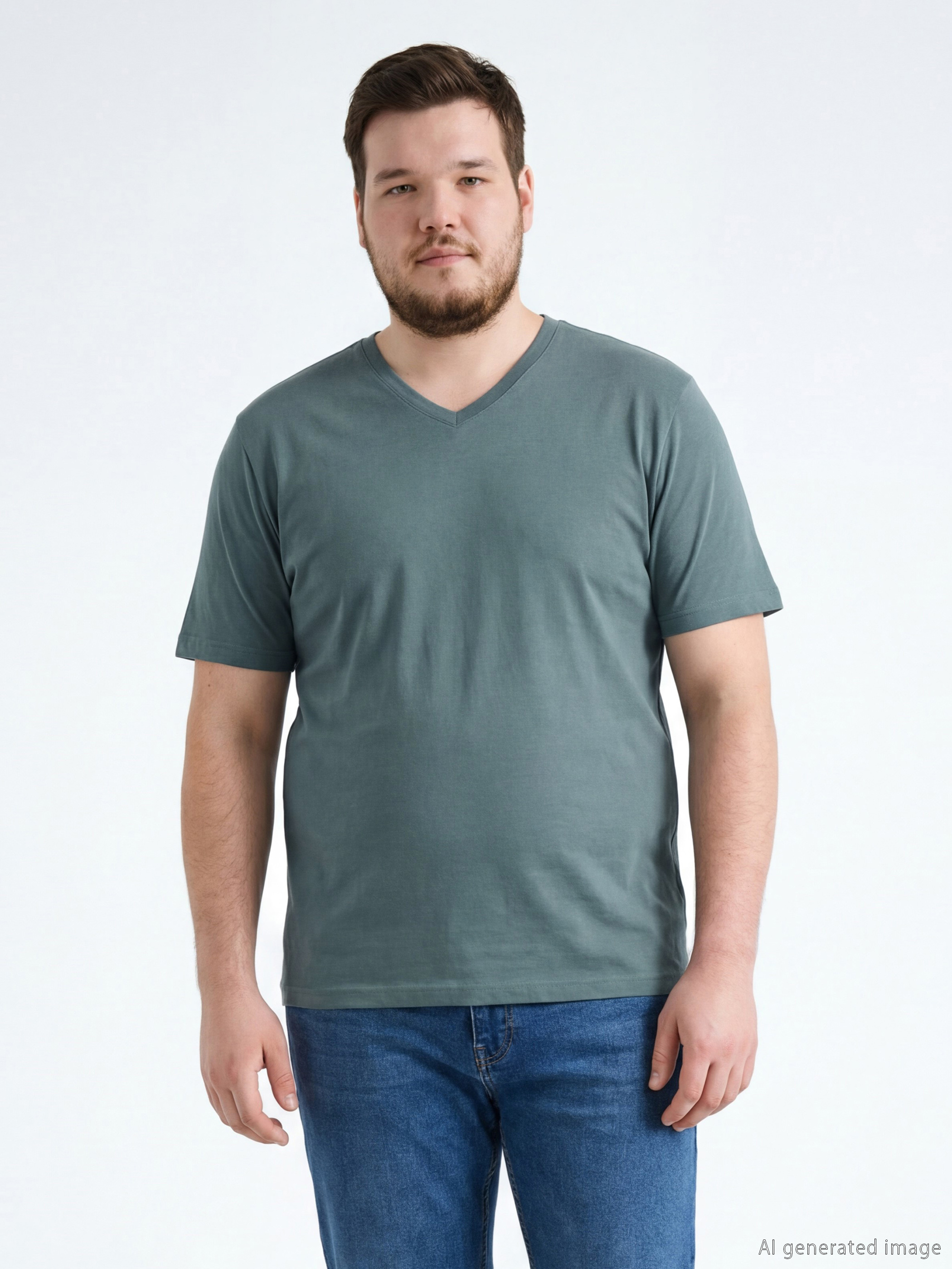 LCWAIKIKI Classic V Yaka Penye Erkek Tişört - S60419Z8-H9D