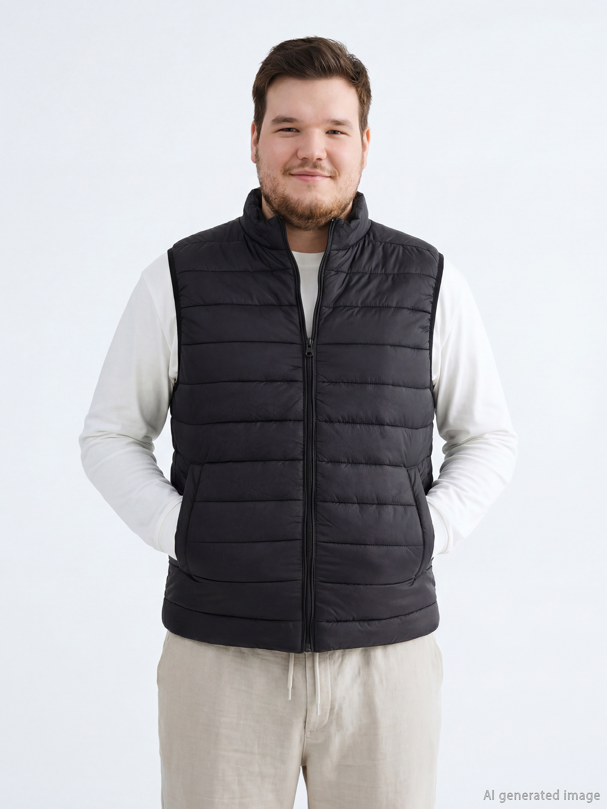 LCWAIKIKI Classic Standart Kalıp Dik Yaka Erkek Şişme Yelek - S60424Z8-CVL