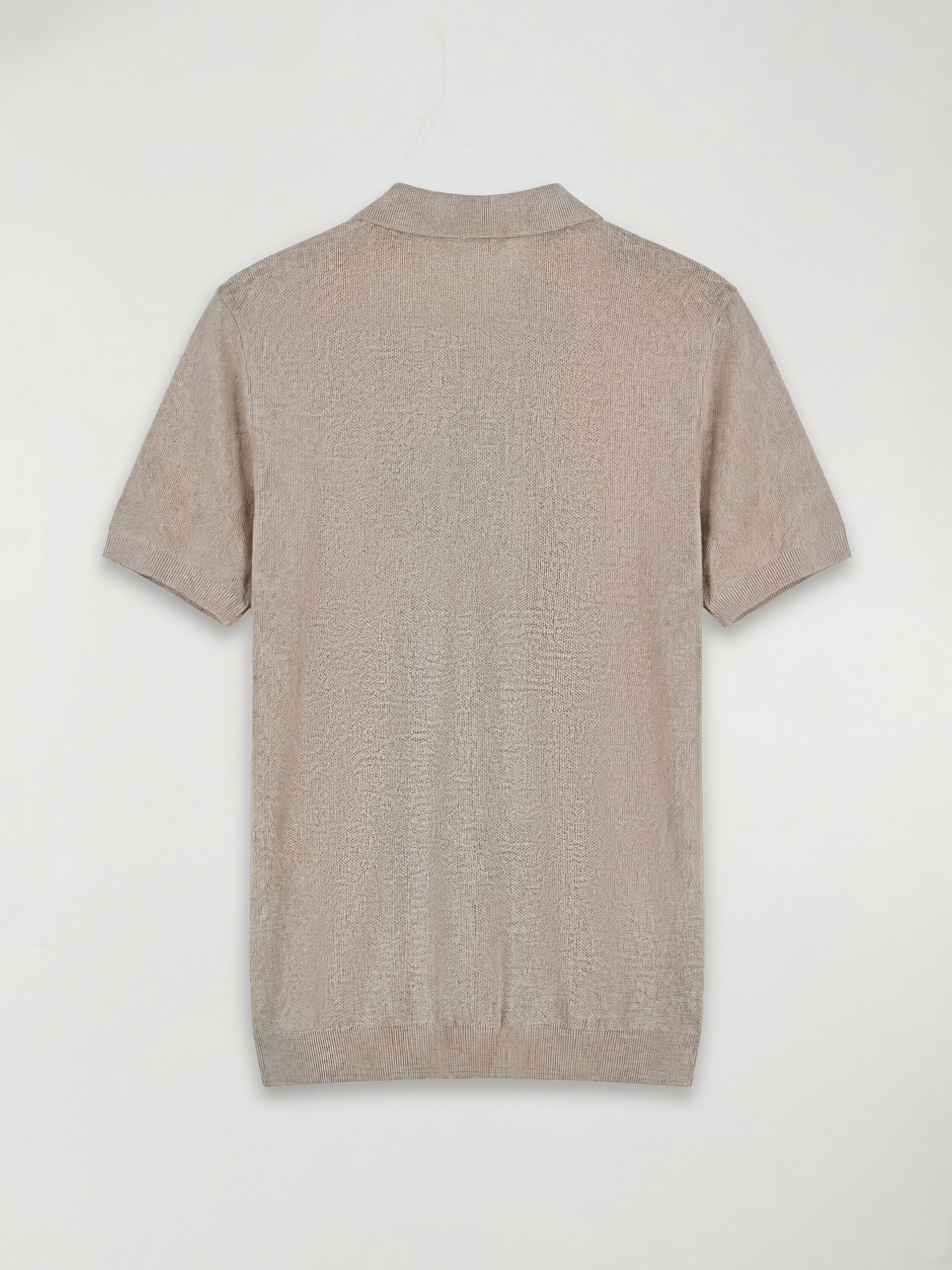 Gri Polo Yaka Erkek Triko Tişört-5