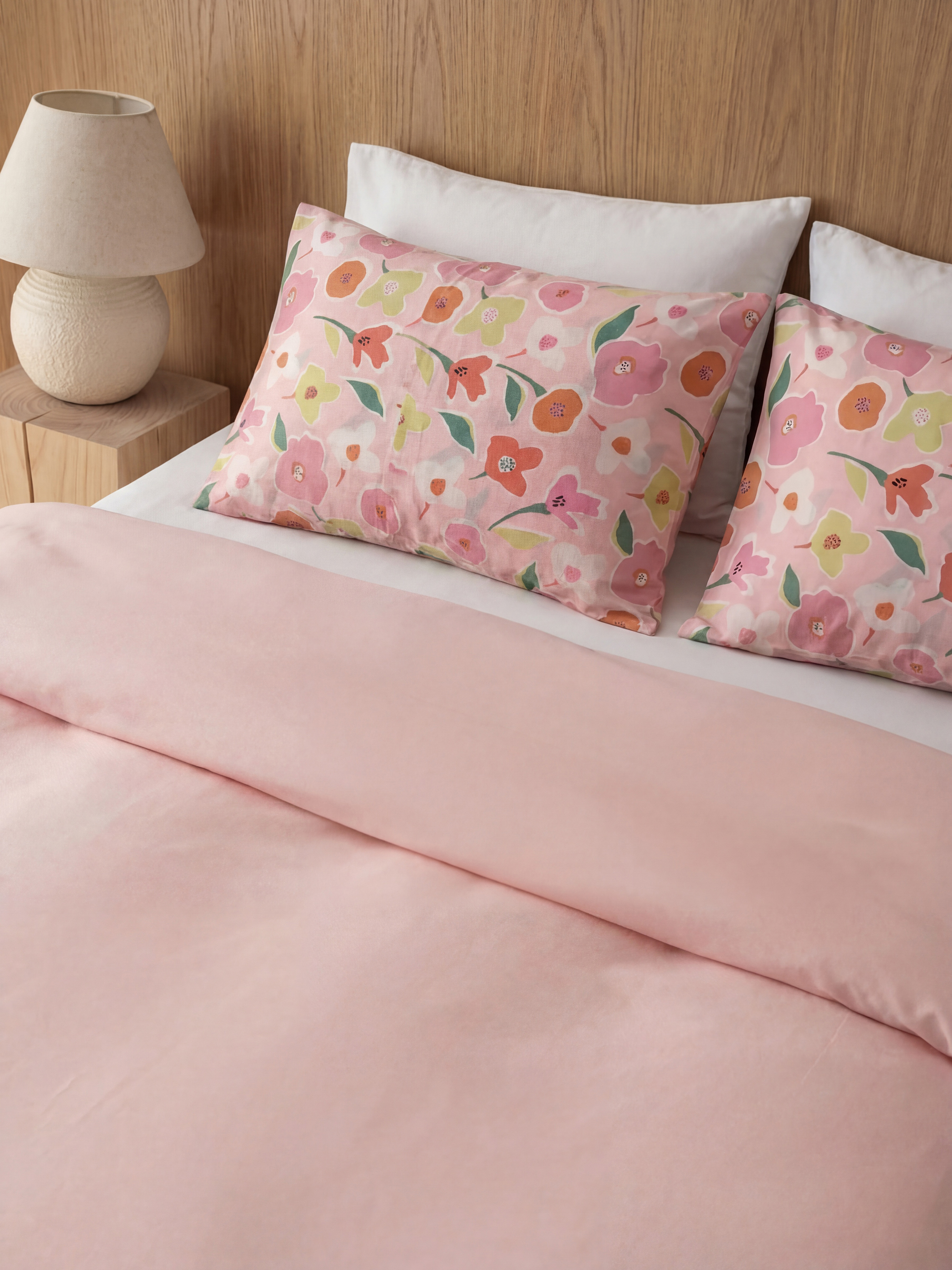 LCW HOME Çiçek Desenli Yastık Kılıfı 2'li 50x70 cm