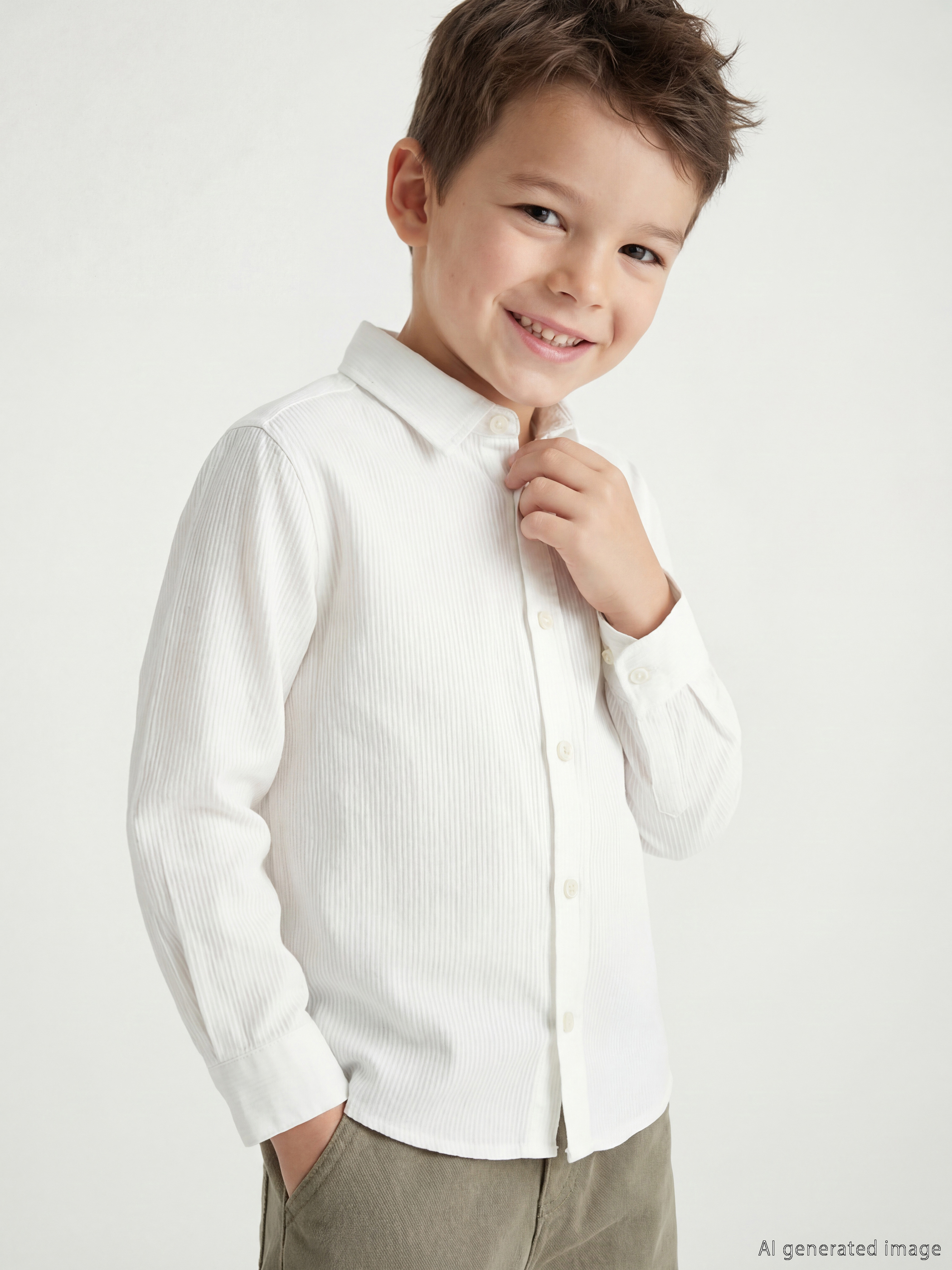 LCW Kids Çizgili Erkek Çocuk Gömlek - S61131Z1-Q6K