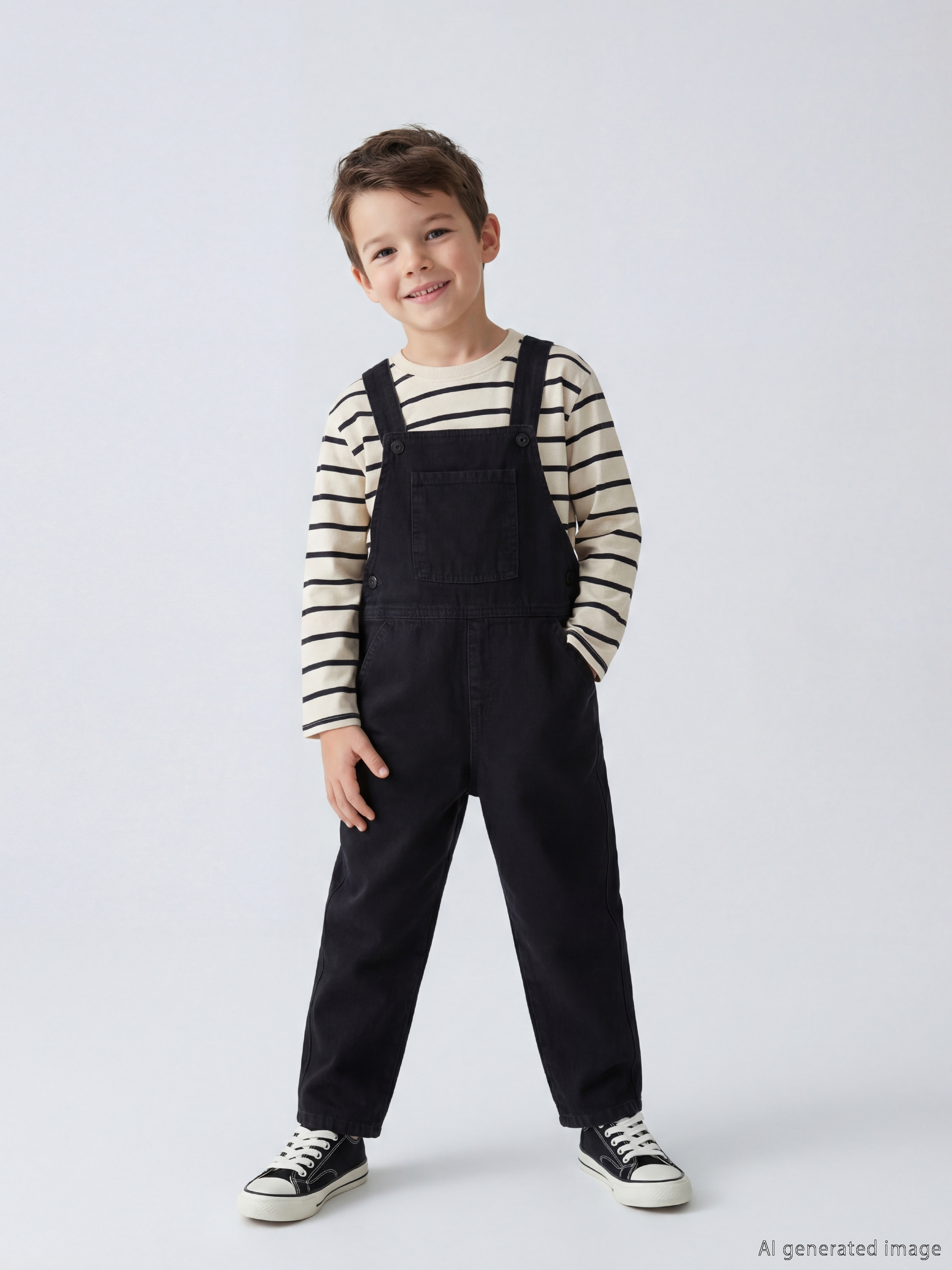 LCW Kids Kare Yaka Erkek Çocuk Jean Salopet - S61136Z1-326