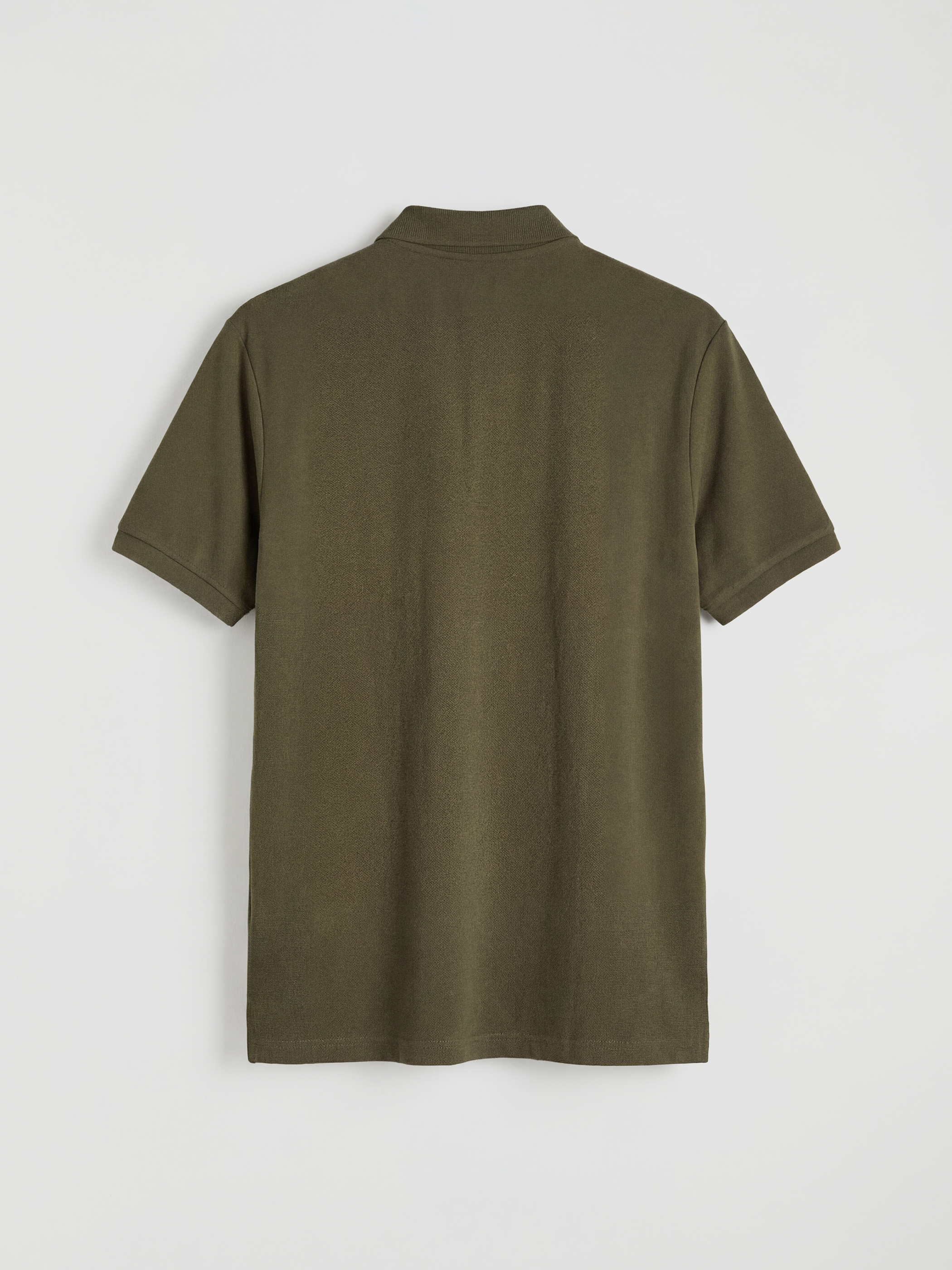 Haki Polo Yaka Pike Erkek Tişört-5