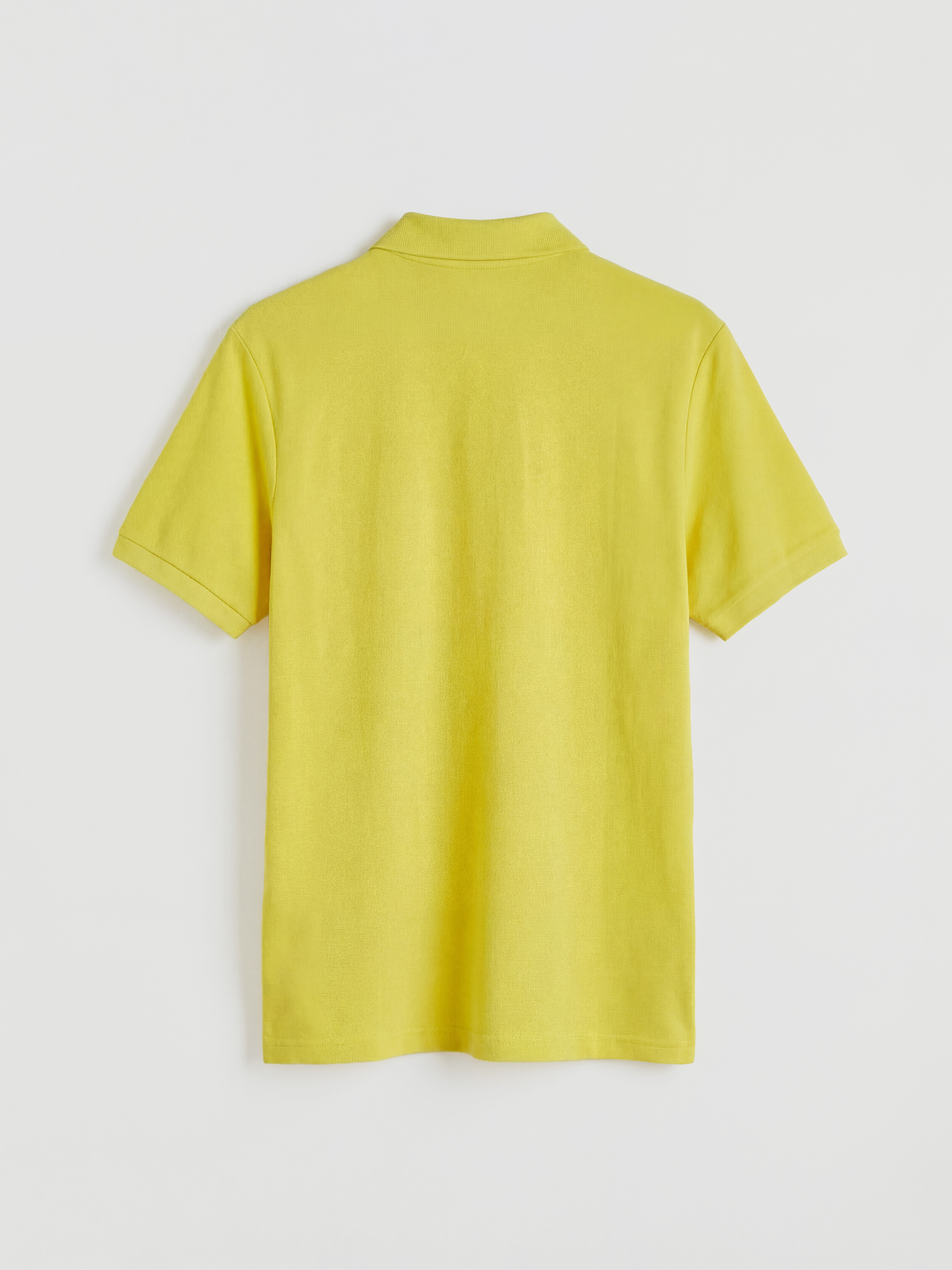 Sarı Polo Yaka Pike Erkek Tişört-5