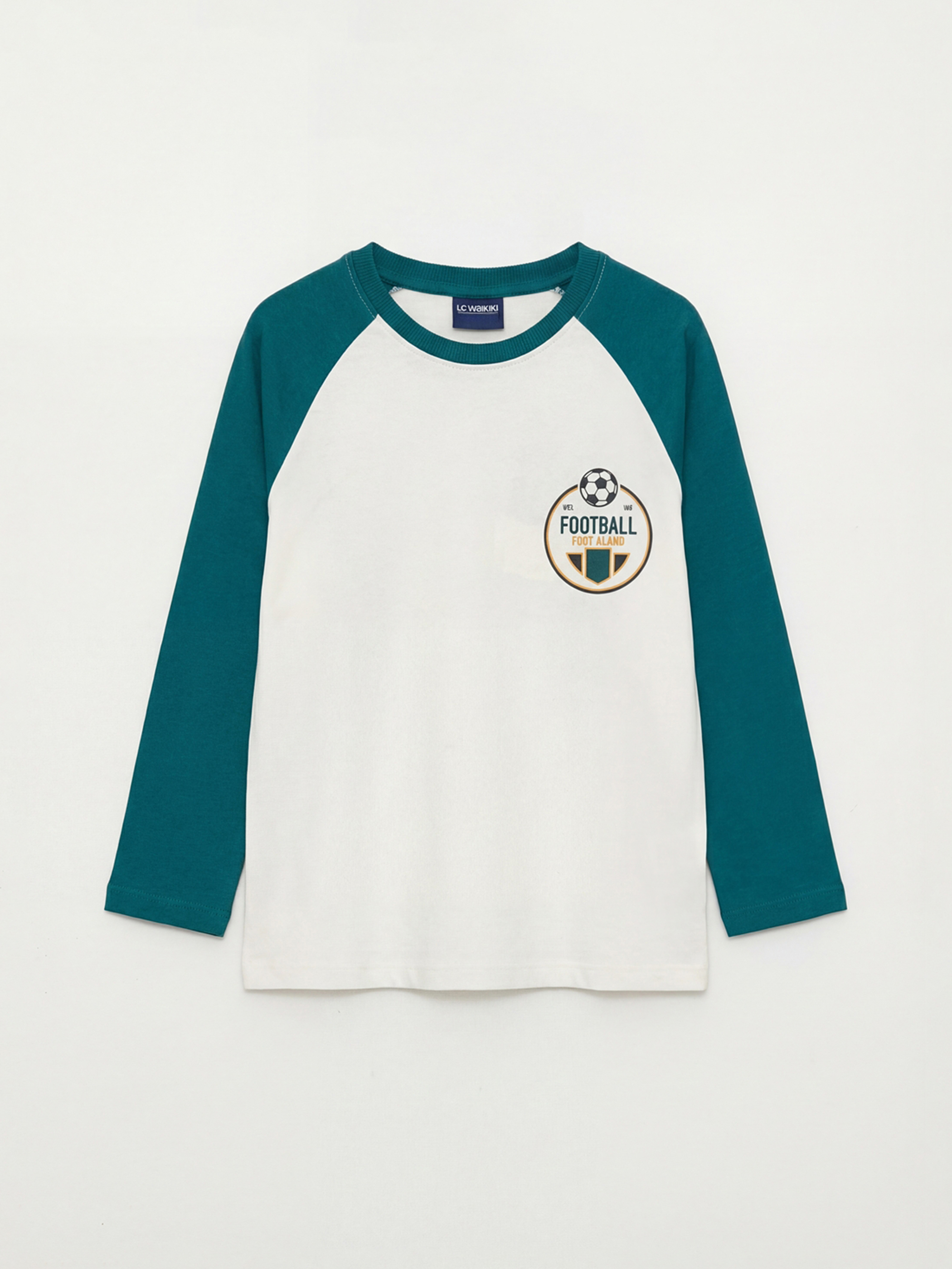 LCW Kids Bisiklet Yaka Baskılı Erkek Çocuk Tişört