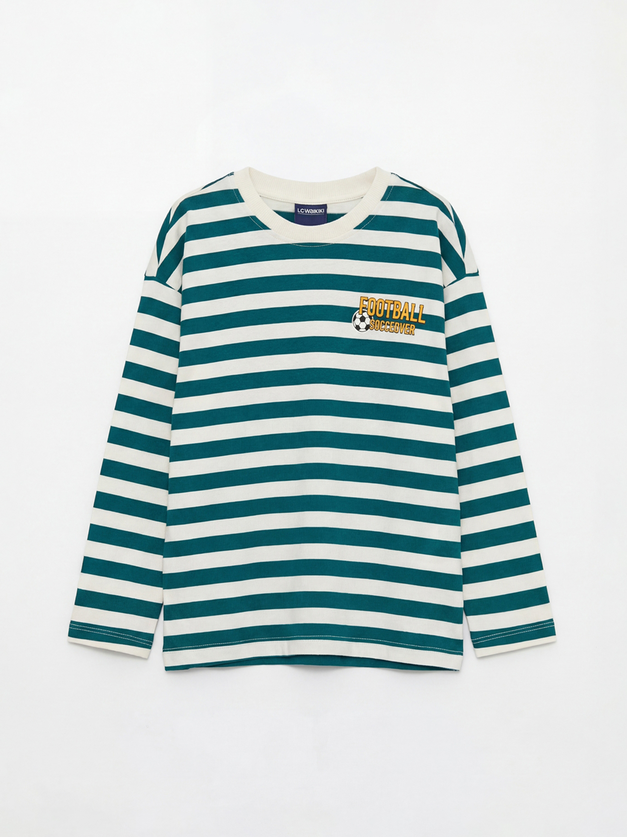 Bej Uzun Kollu Erkek Çocuk Tişört 2'li-3