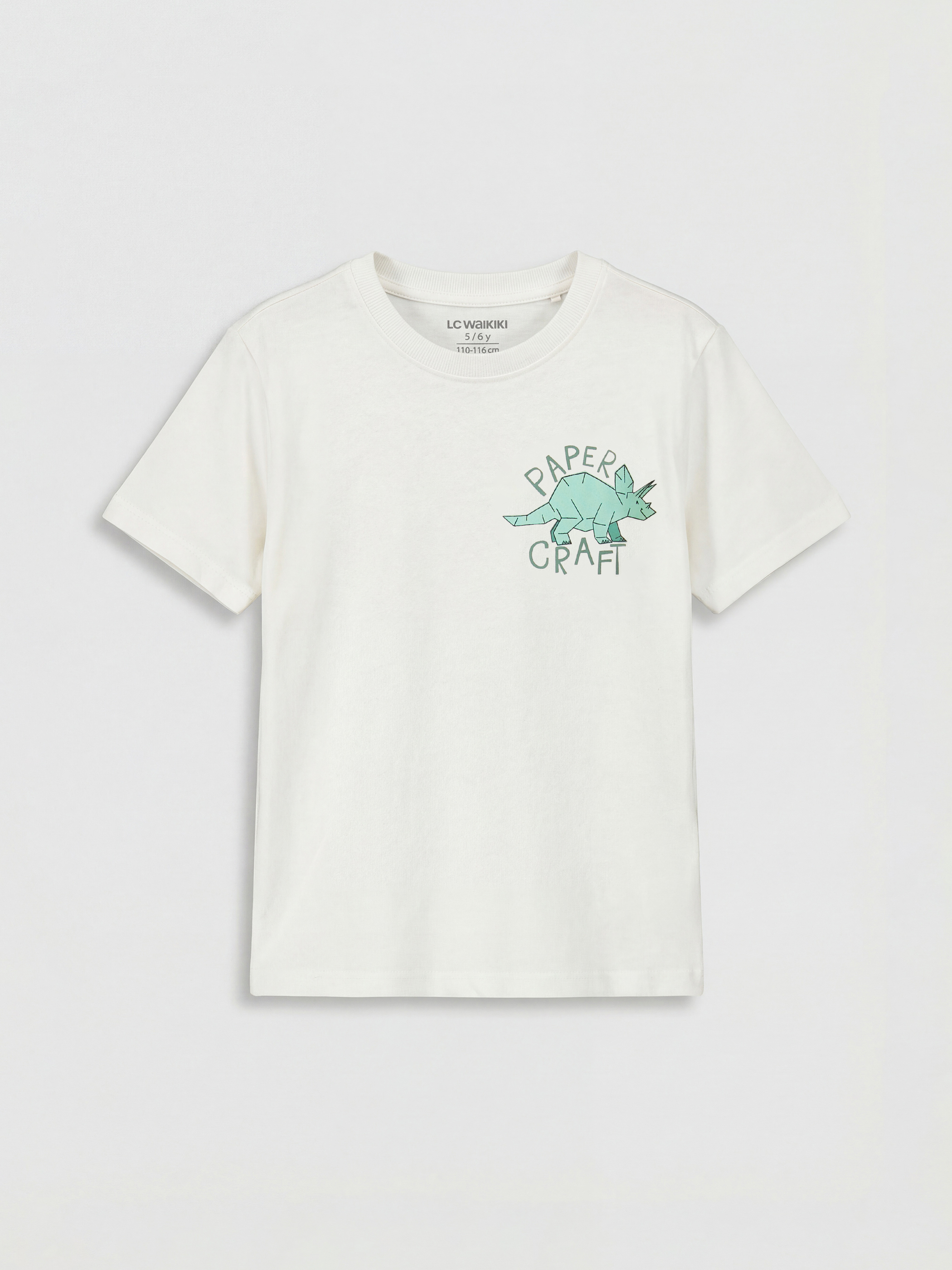 LCW Kids Bisiklet Yaka Erkek Çocuk Penye Tişört - S61433Z1-R9J