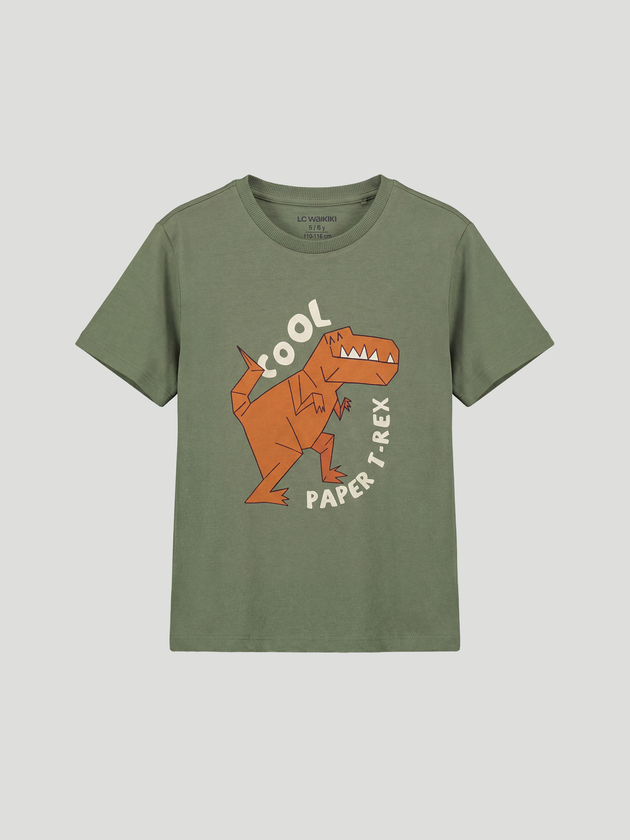 Dinosaur Printed Boys' T-shirt 3 Pack-1