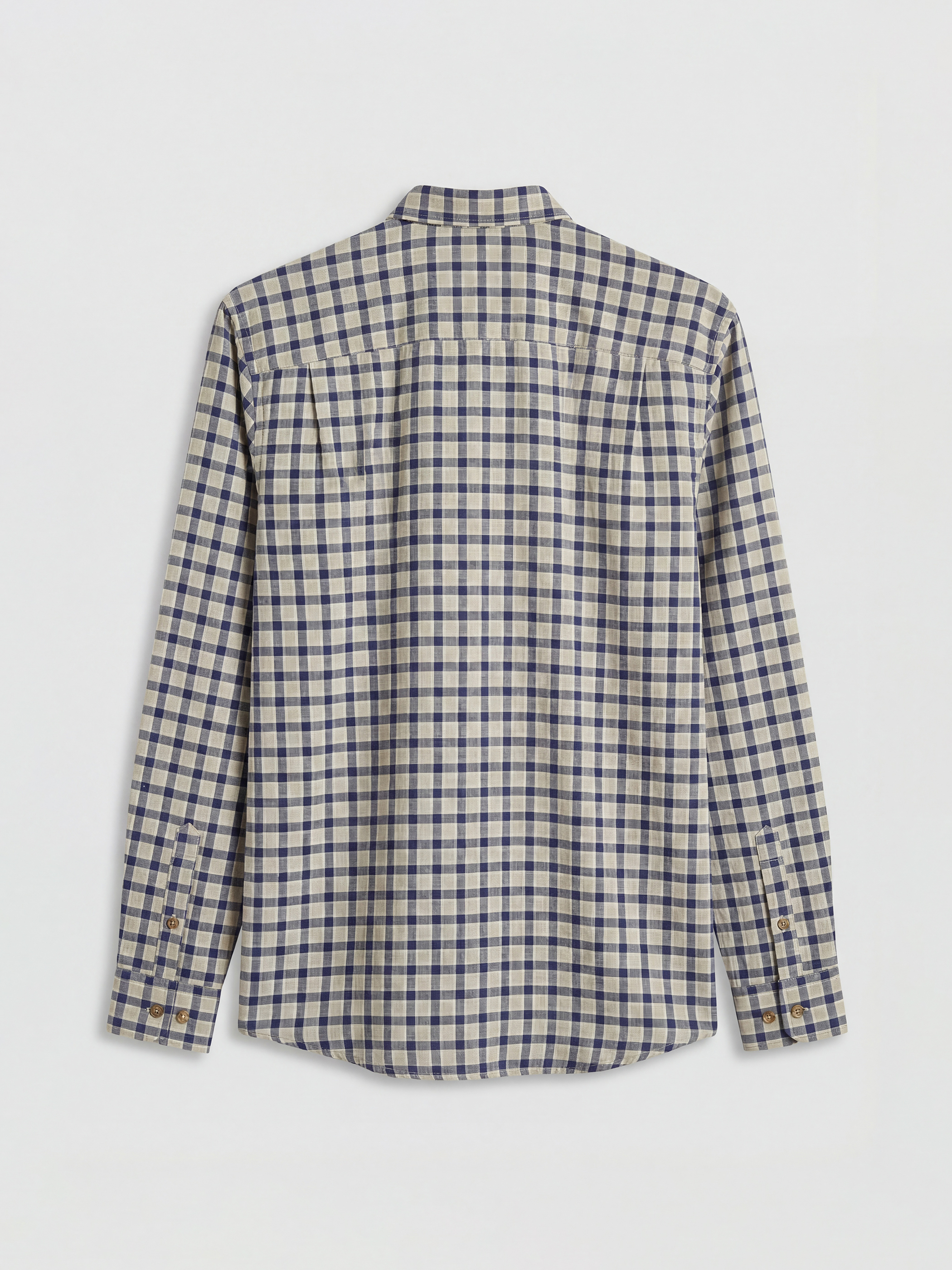 Regular Fit Plaid Gabardine Shirt-5