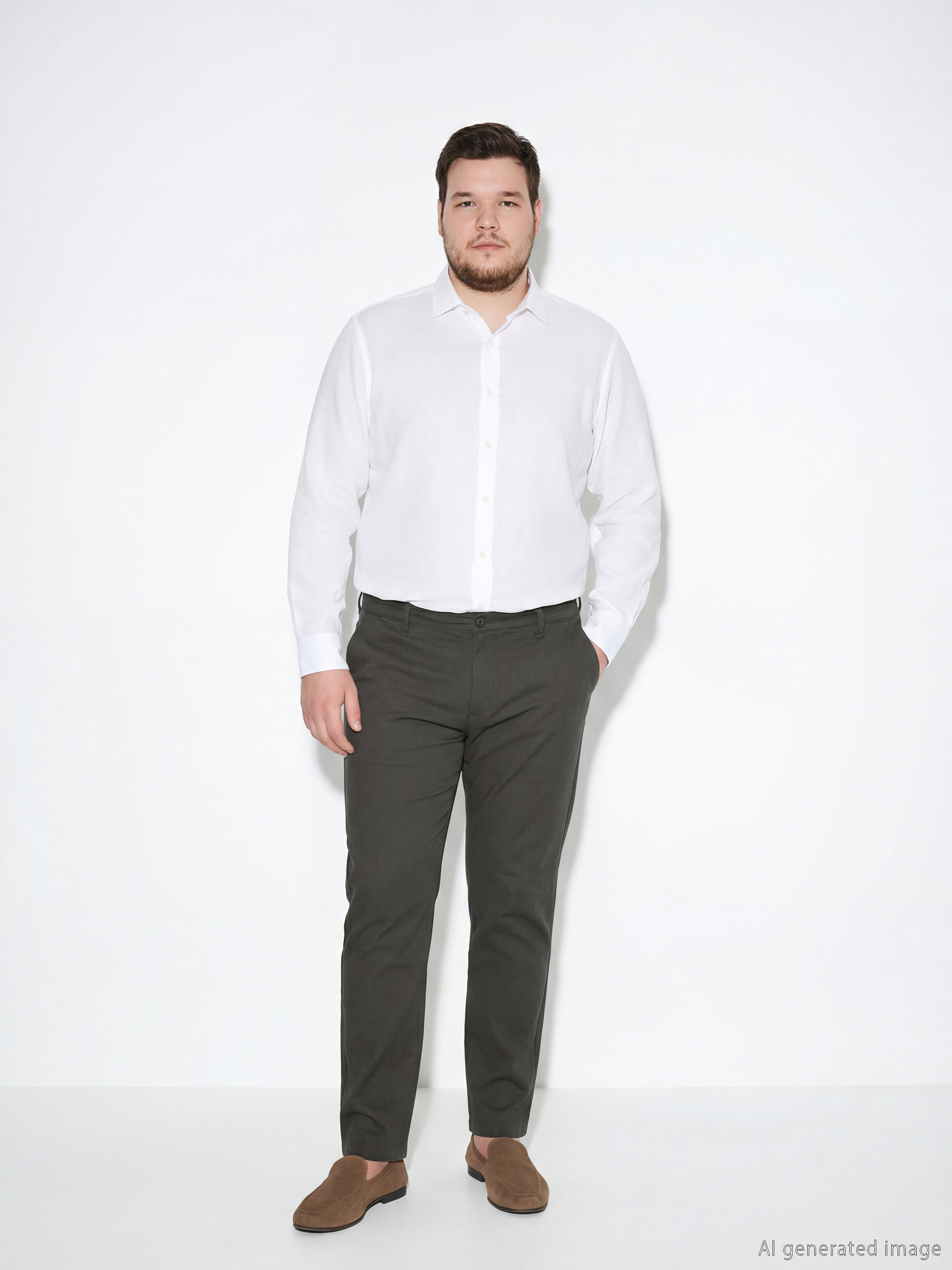 پانتۆڵی چینۆی گاباردین فیتی ئاسایی - بۆ پیاوان-1