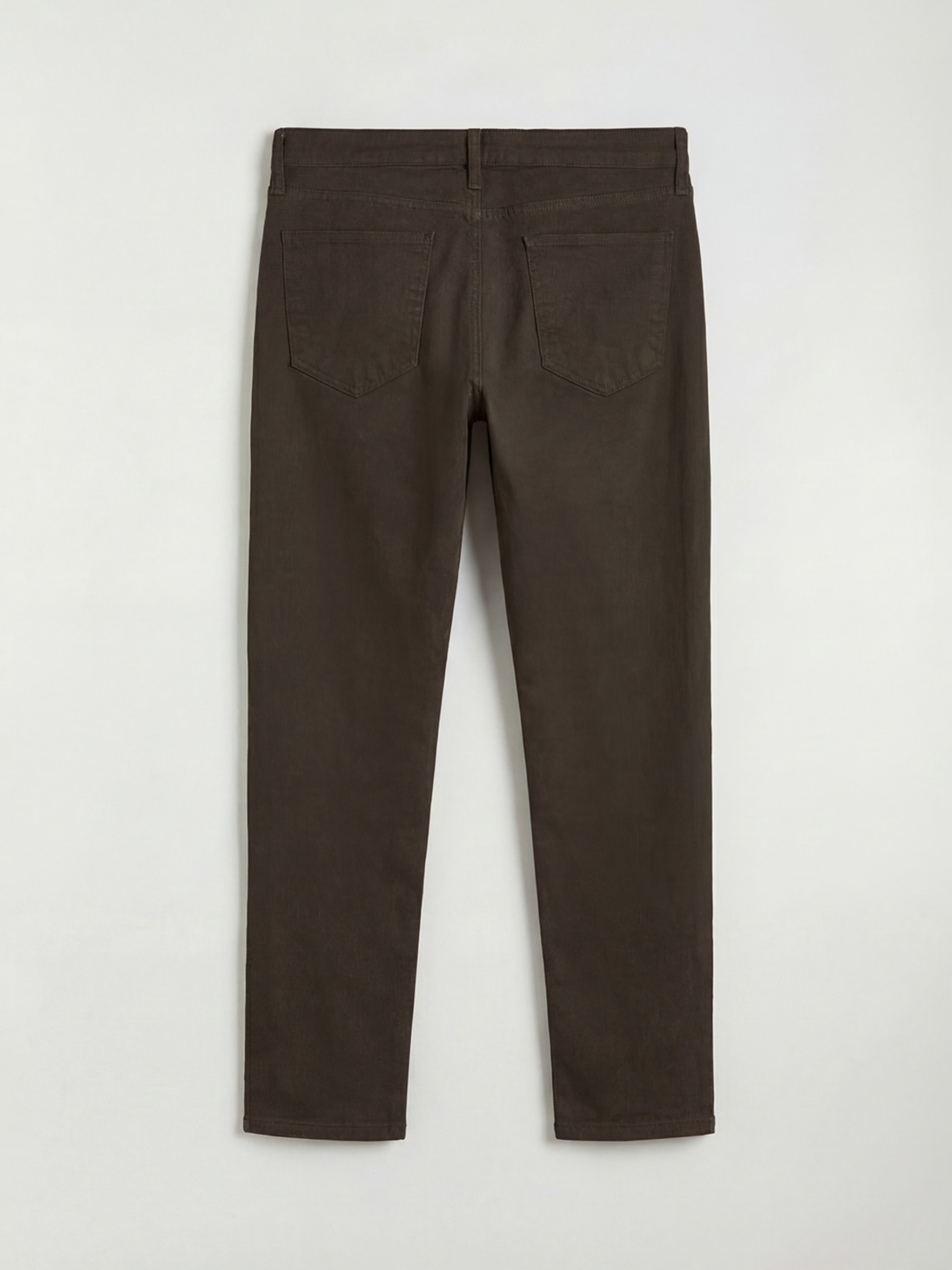 Haki Dar Kalıp Gabardin Erkek Chino Pantolon-1