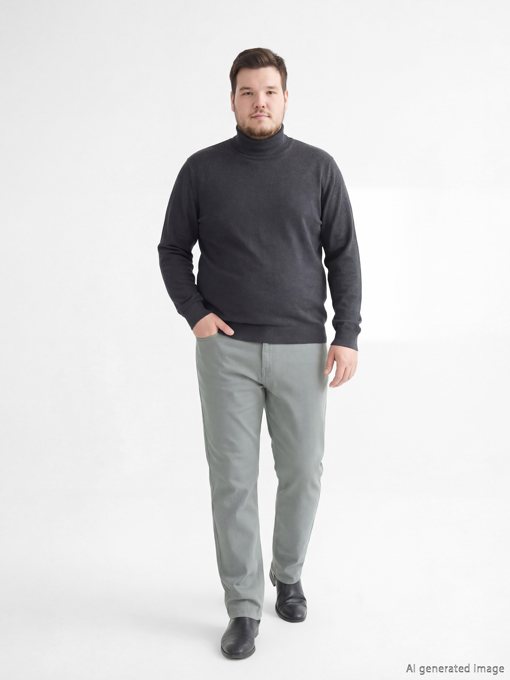 سروال شينو بقصة عادية للرجال-1