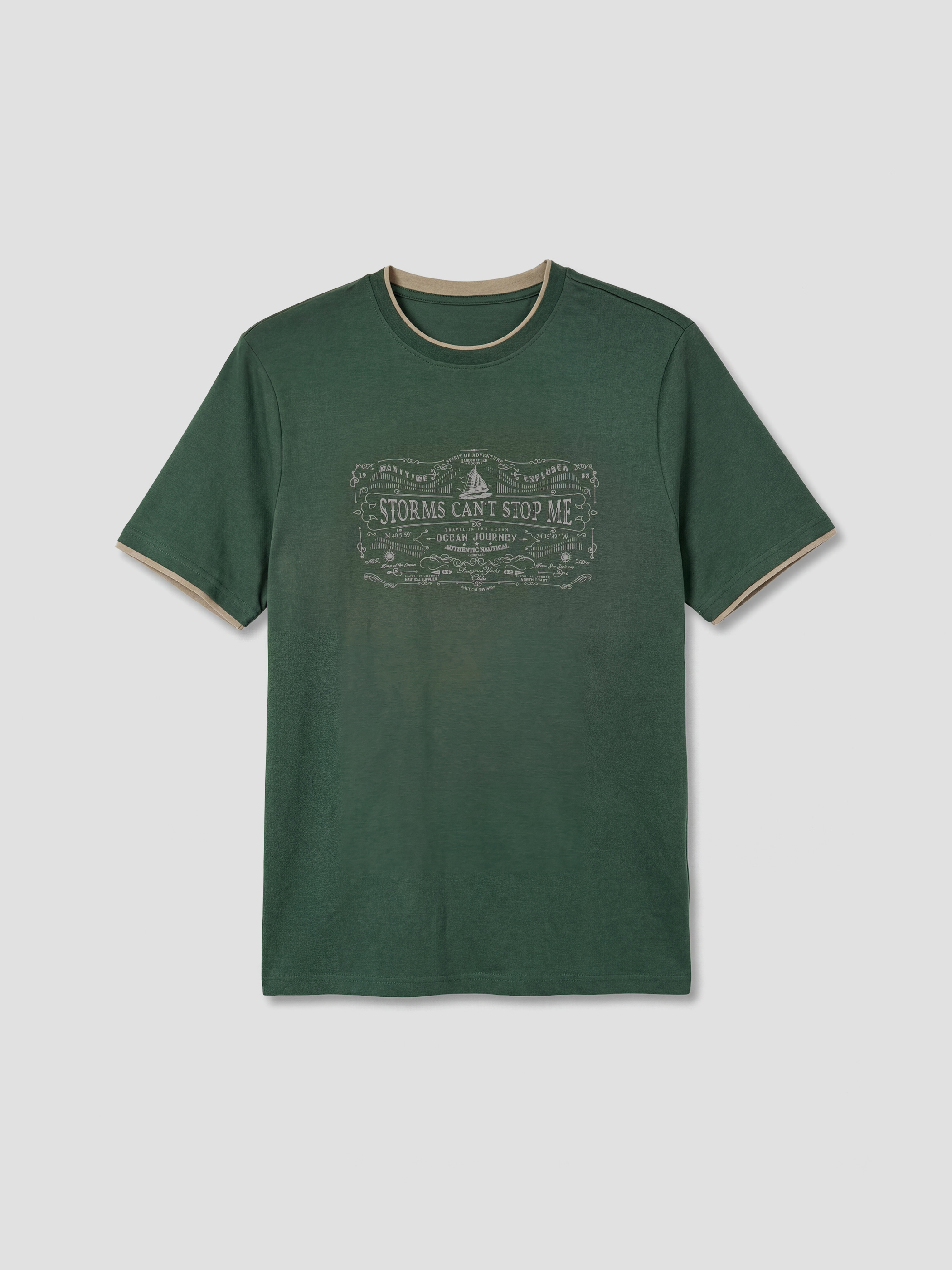 LCWAIKIKI Classic Man GREEN T-Shirt - S61659Z8-HRV