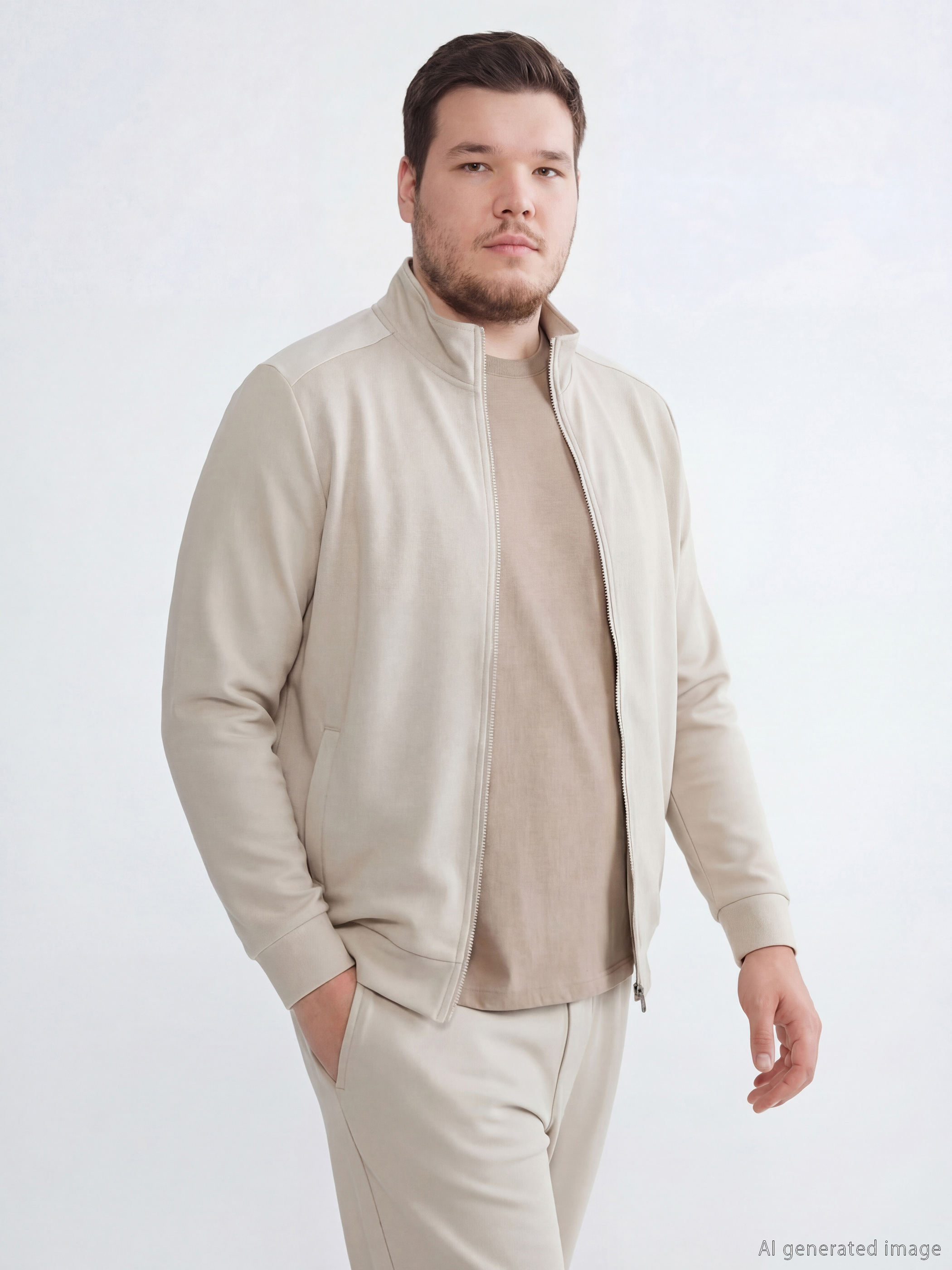 LCWAIKIKI Classic Dik Yaka Erkek Fermuarlı Sweatshirt - S61729Z8-SNE