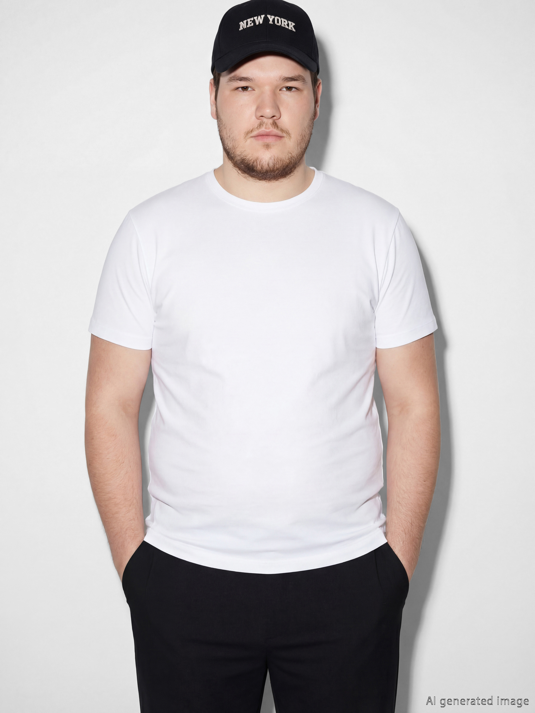 Κοντομάνικο Μπλουζάκι Ανδρικό με Στρογγυλή Λαιμόκοψη-1