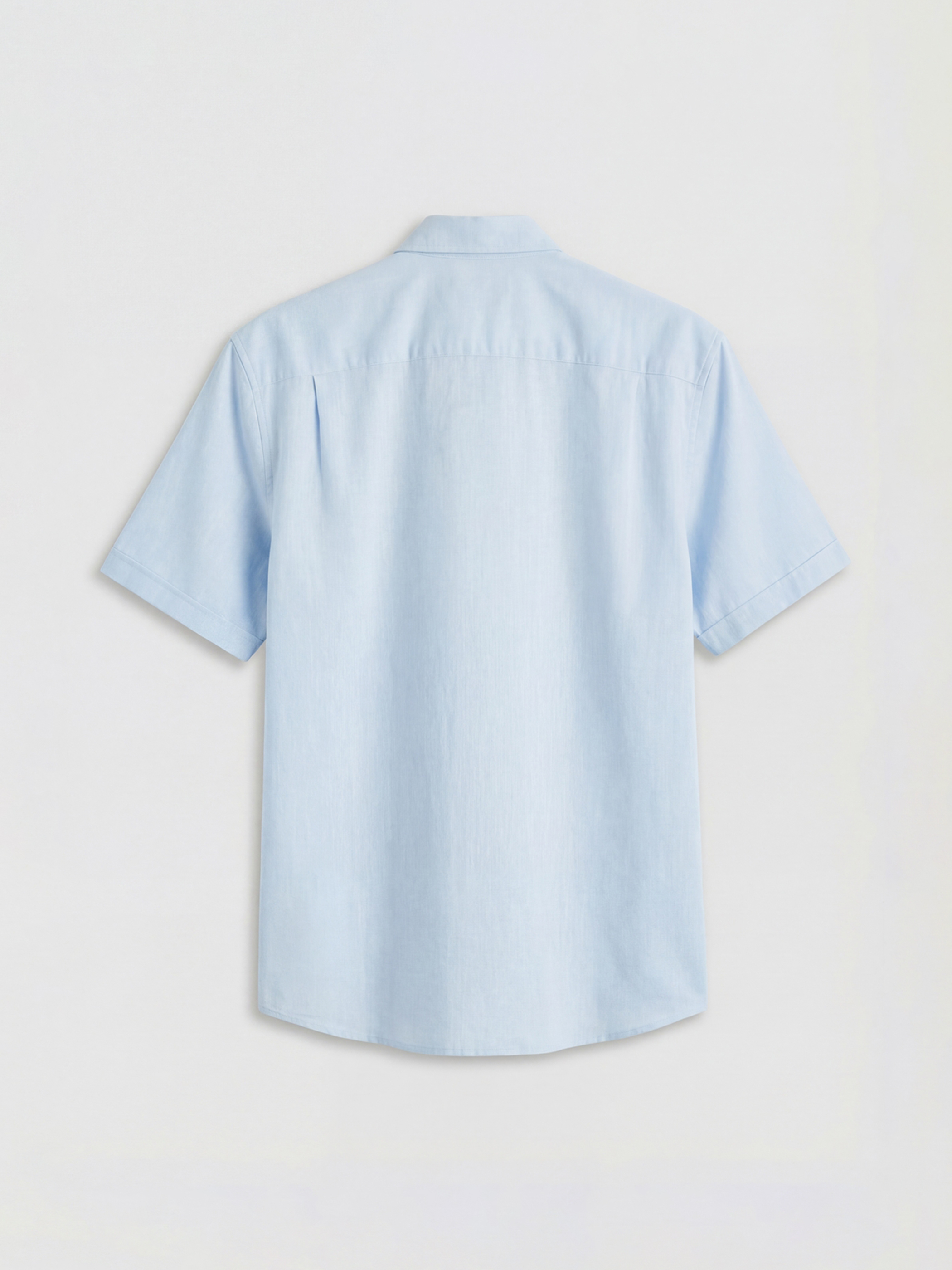 قميص للرجال بقصة عادية من مزيج الكتان-5