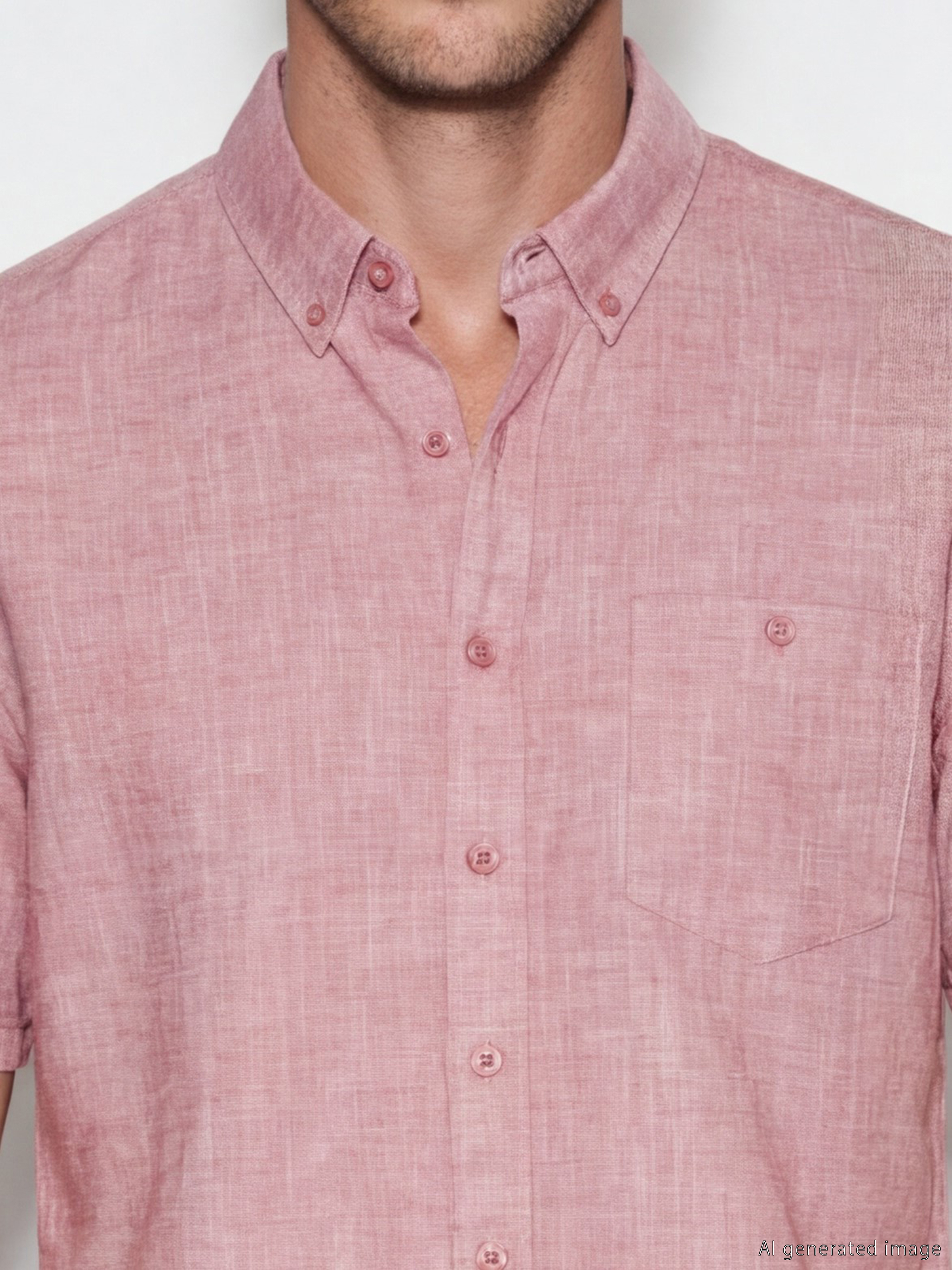 Πουκάμισο από μείγμα λινού κανονικής εφαρμογής για άνδρες-2