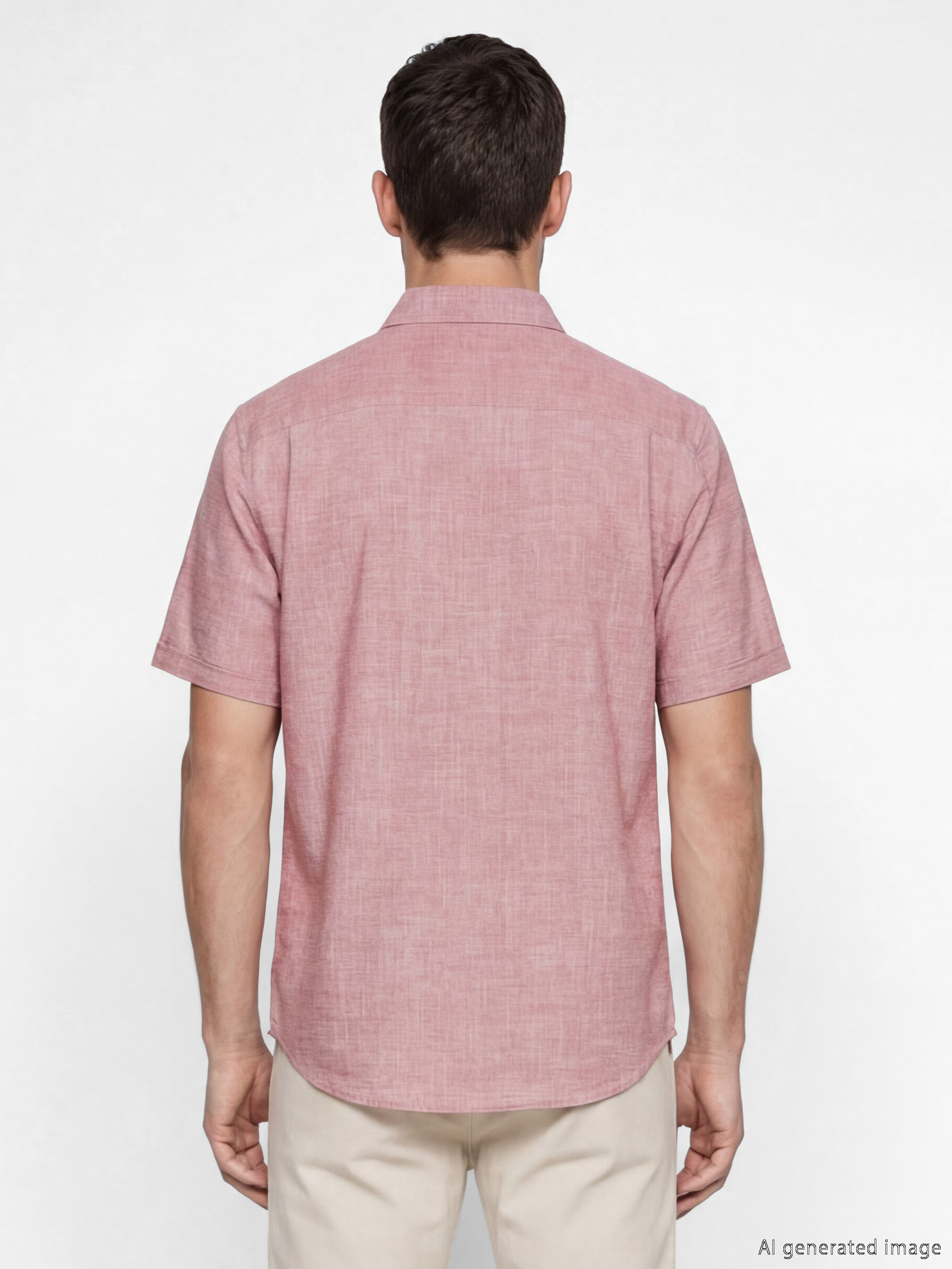 Πουκάμισο από μείγμα λινού κανονικής εφαρμογής για άνδρες-3