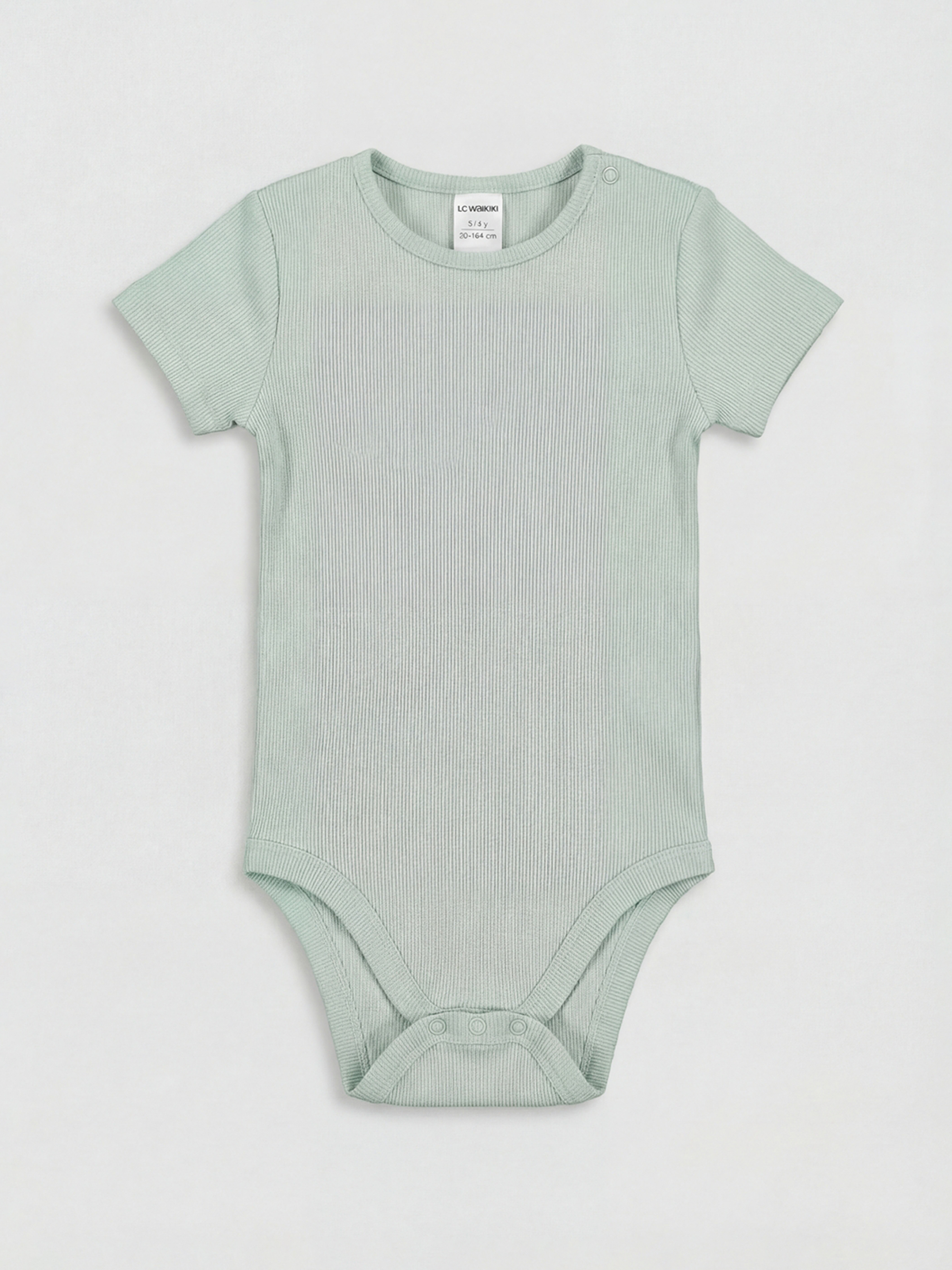 Ekru Erkek Bebek Çıtçıtlı Body 2'li-3