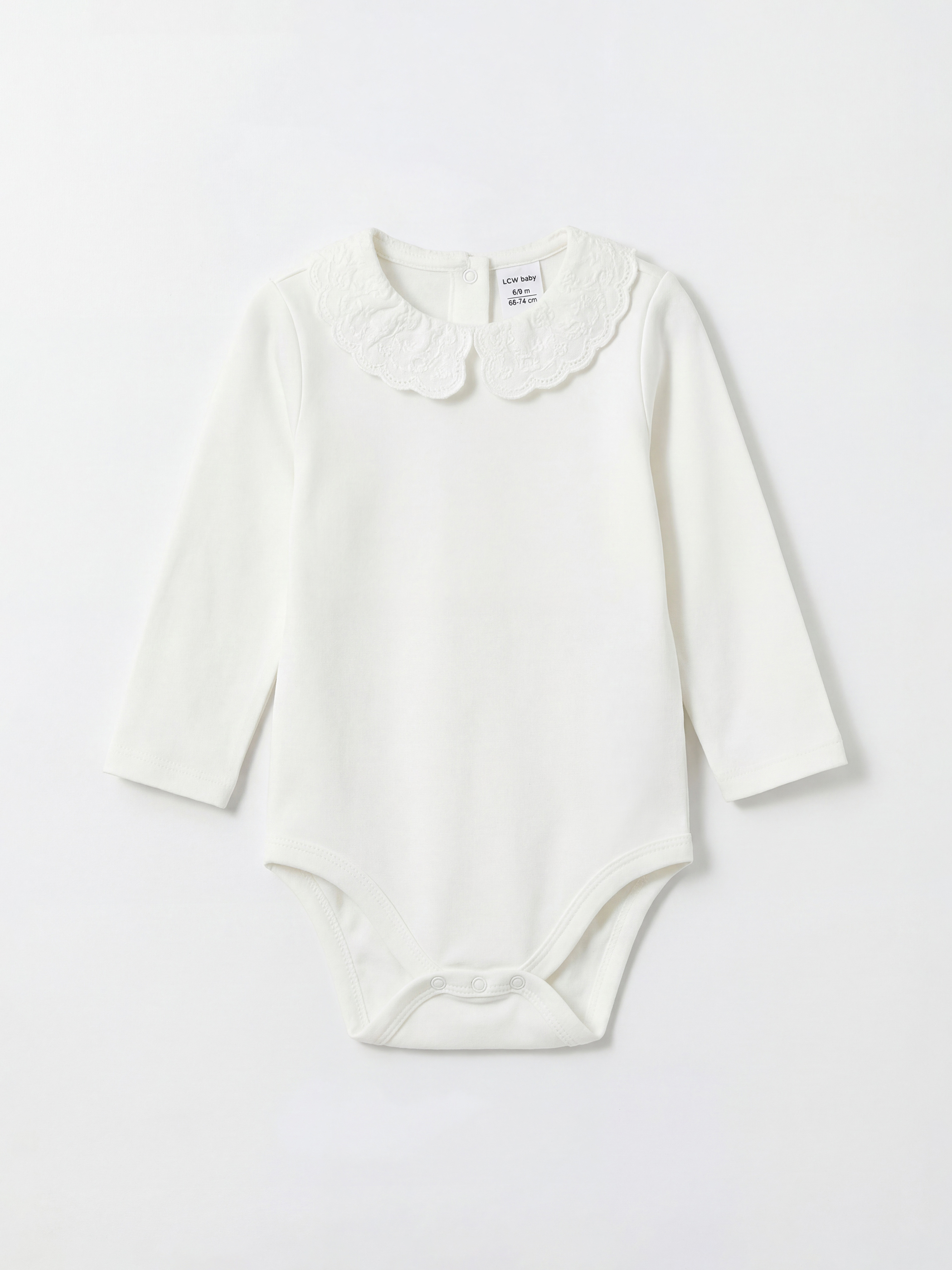 LCW baby Uzun Kollu Kız Bebek Çıtçıtlı Body - S61873Z1-FDU