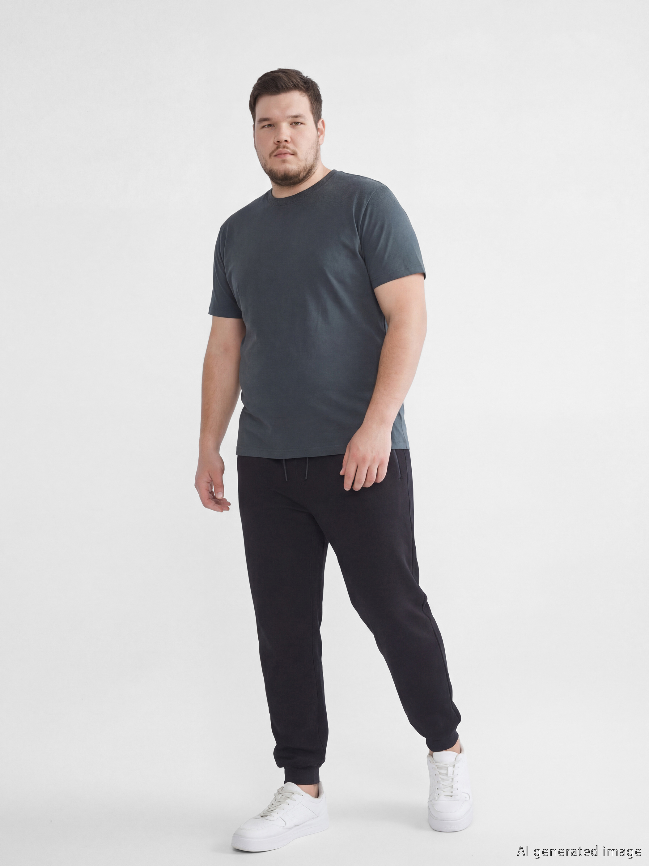 Pantaloni de trening jogger pentru bărbați, croială standard-1